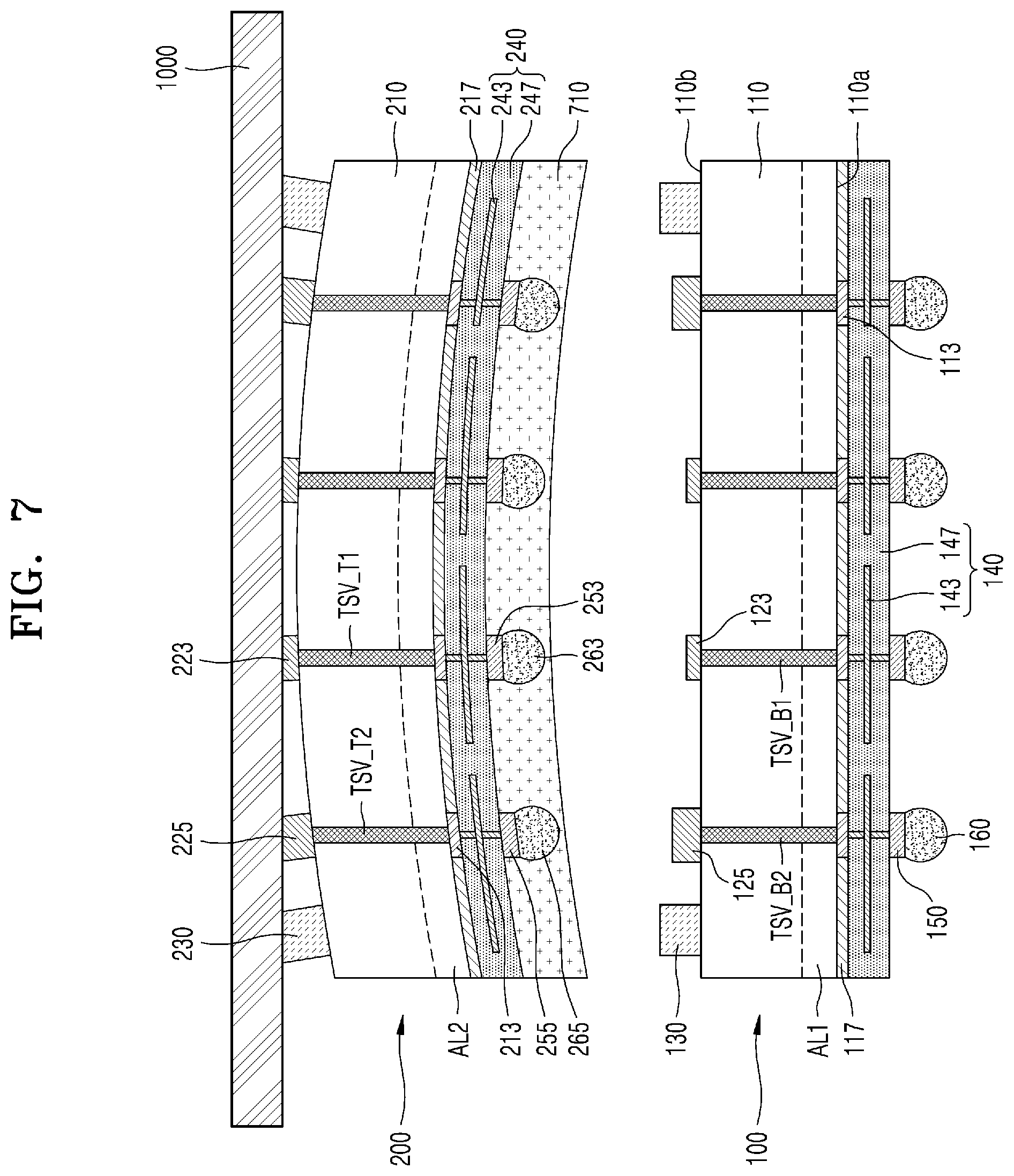 Patent US11784168 Figure 5 – Semiconductor chip, semiconductor device, and semiconductor package including the semiconductor chip