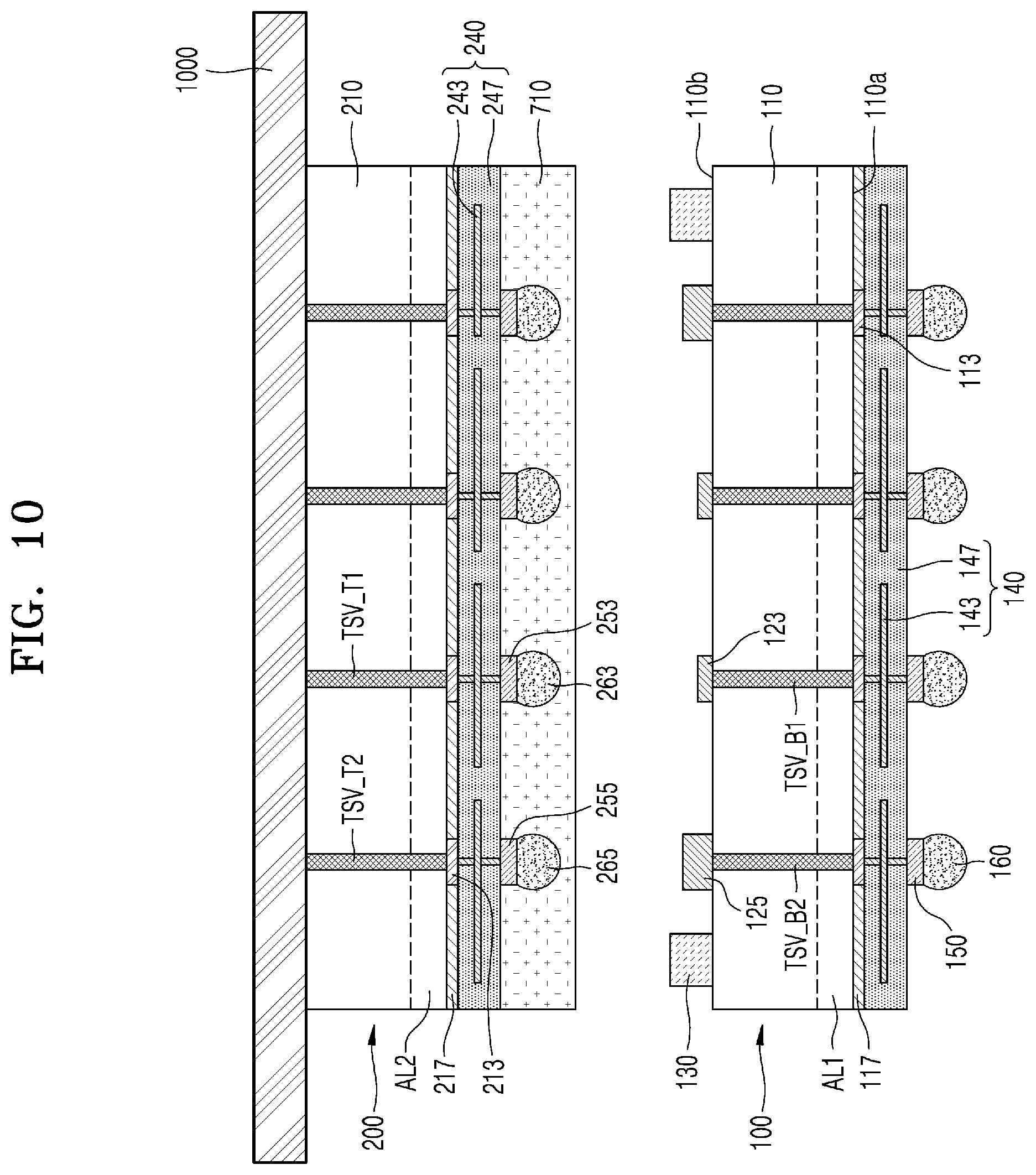 Patent US11784168 Figure 8 – Semiconductor chip, semiconductor device, and semiconductor package including the semiconductor chip