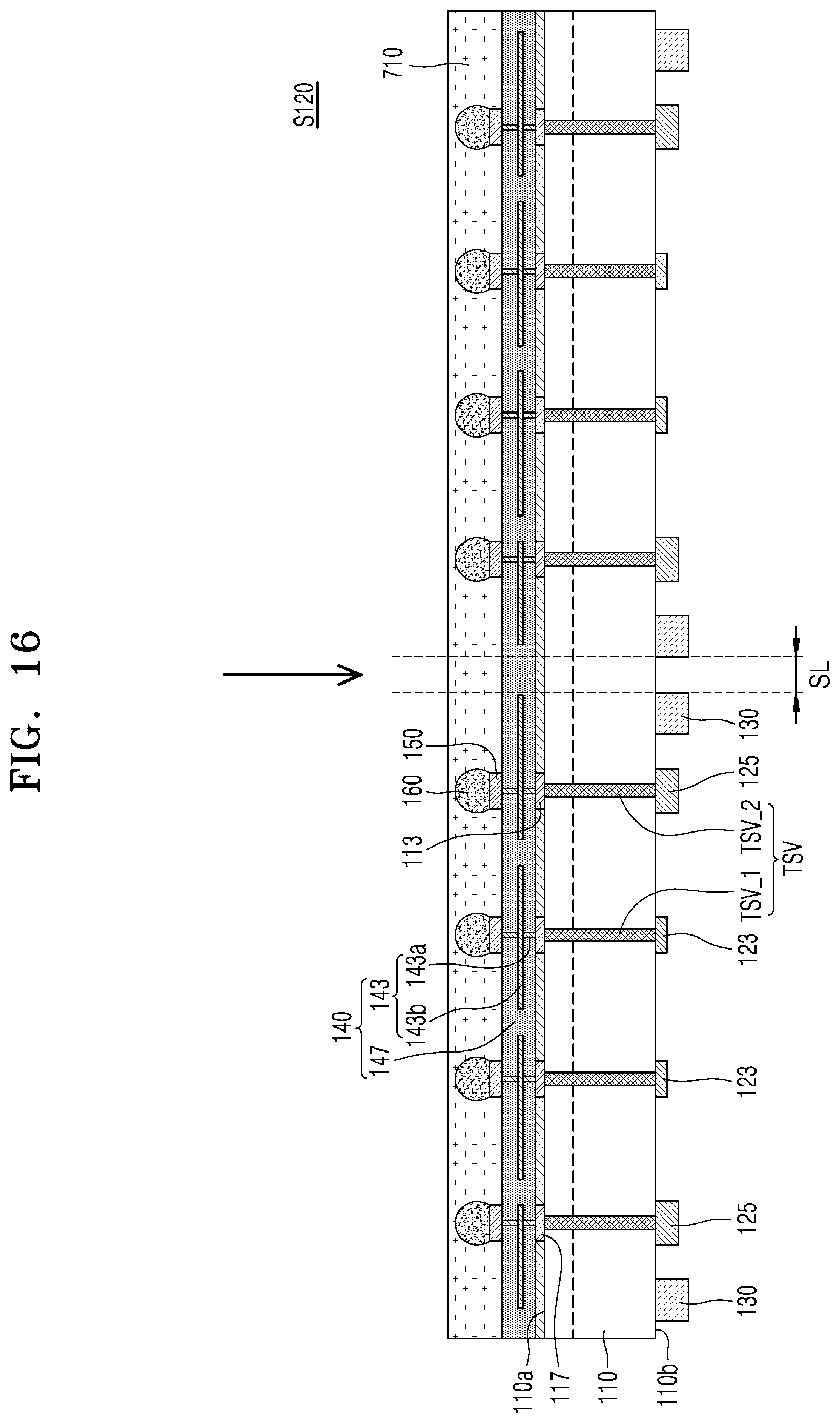 Patent US11784168 Figure 14 – Semiconductor chip, semiconductor device, and semiconductor package including the semiconductor chip