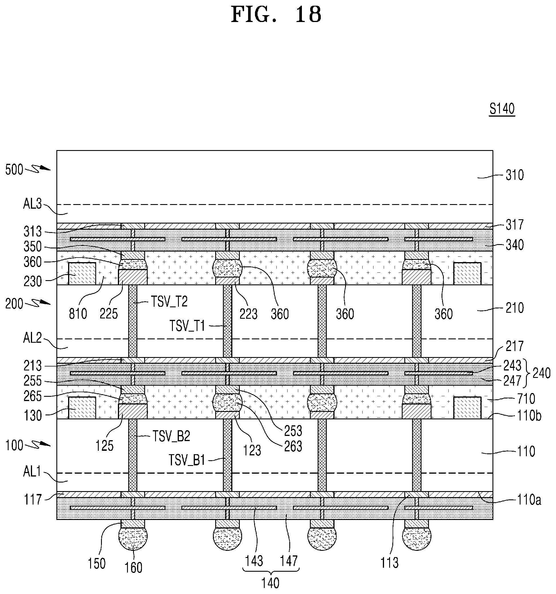 Patent US11784168 Figure 16 – Semiconductor chip, semiconductor device, and semiconductor package including the semiconductor chip