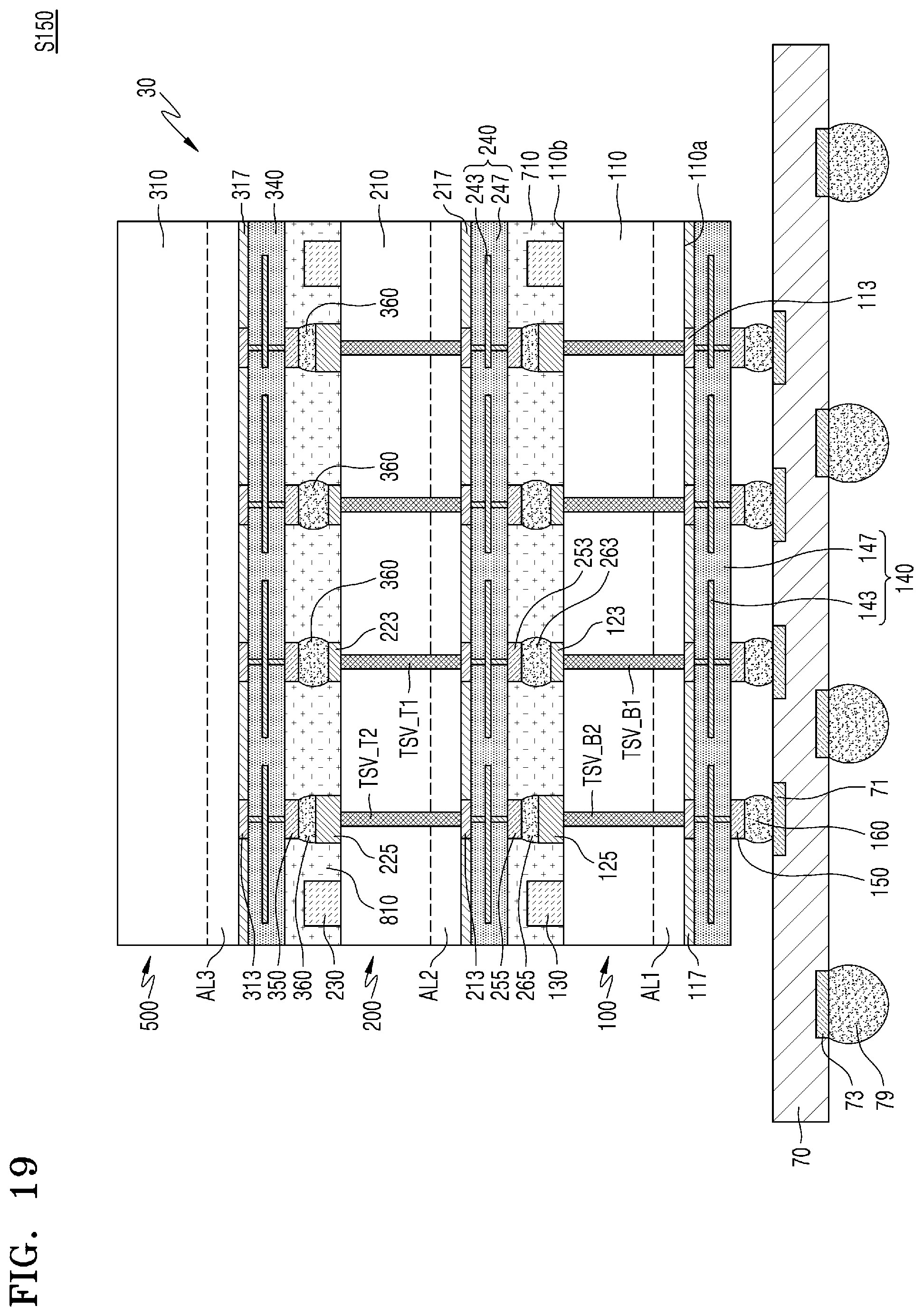 Patent US11784168 Figure 17 – Semiconductor chip, semiconductor device, and semiconductor package including the semiconductor chip