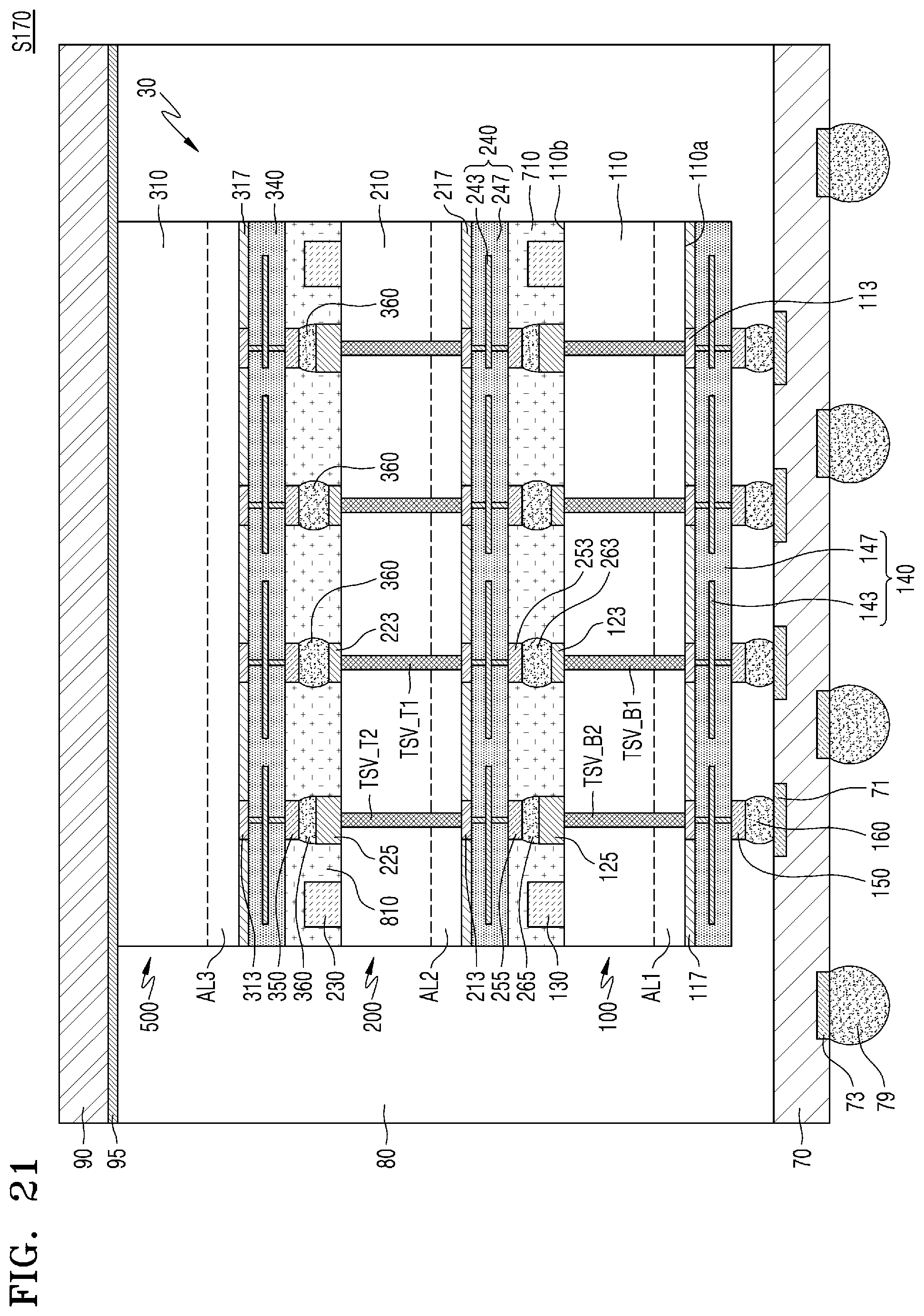 Patent US11784168 Figure 19 – Semiconductor chip, semiconductor device, and semiconductor package including the semiconductor chip