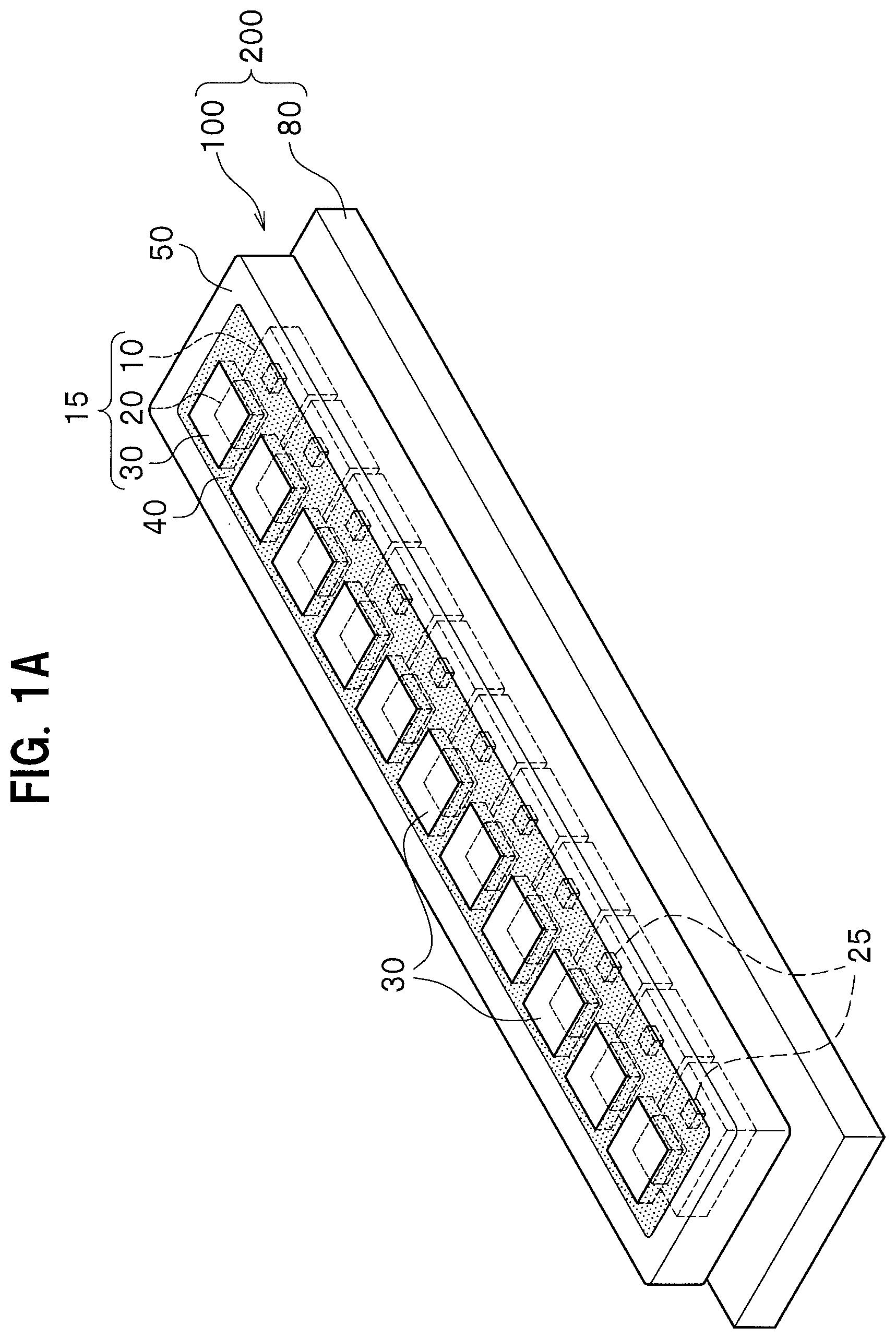 Patent US11784170 Figure 1 – Light-emitting device and light-emitting module with frame and covering member