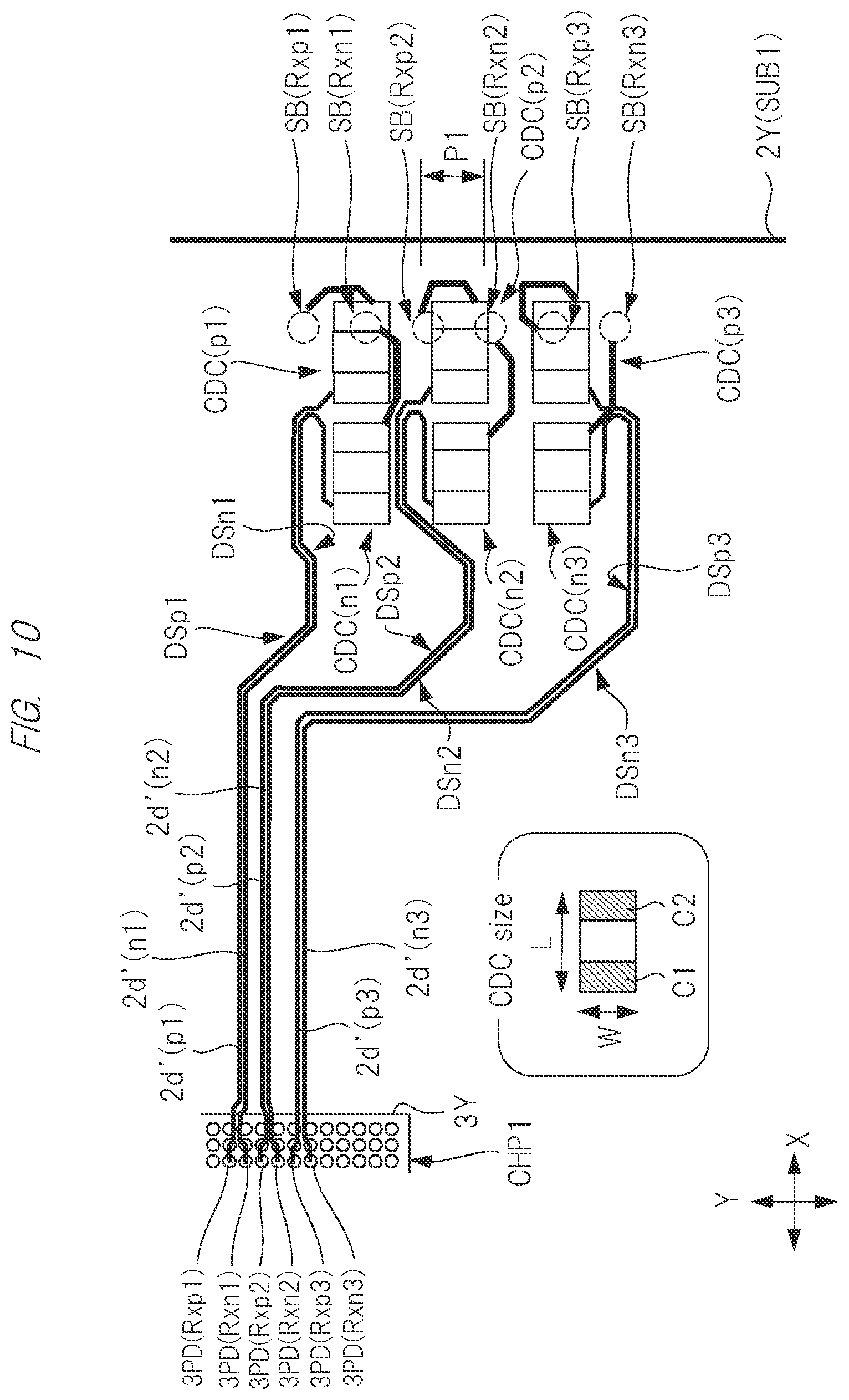 Patent US11784173 Figure 10 – Semiconductor device including a circuit for transmitting a signal