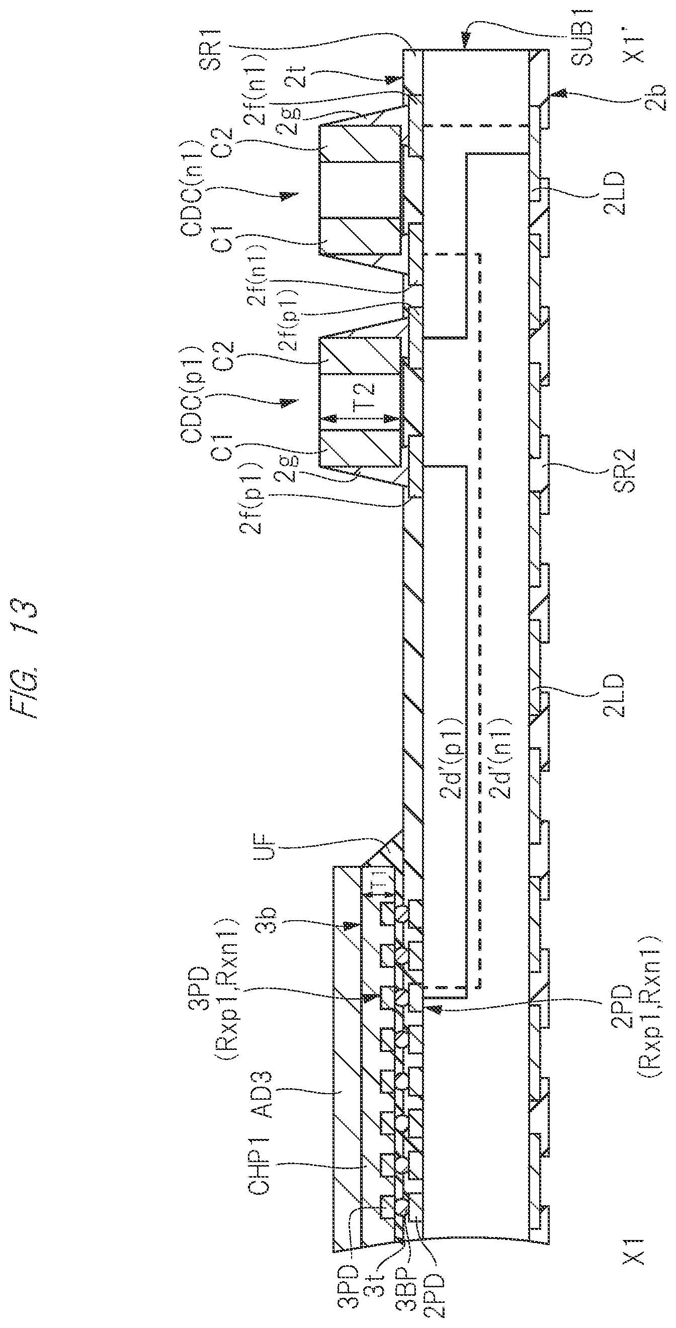 Patent US11784173 Figure 13 – Semiconductor device including a circuit for transmitting a signal