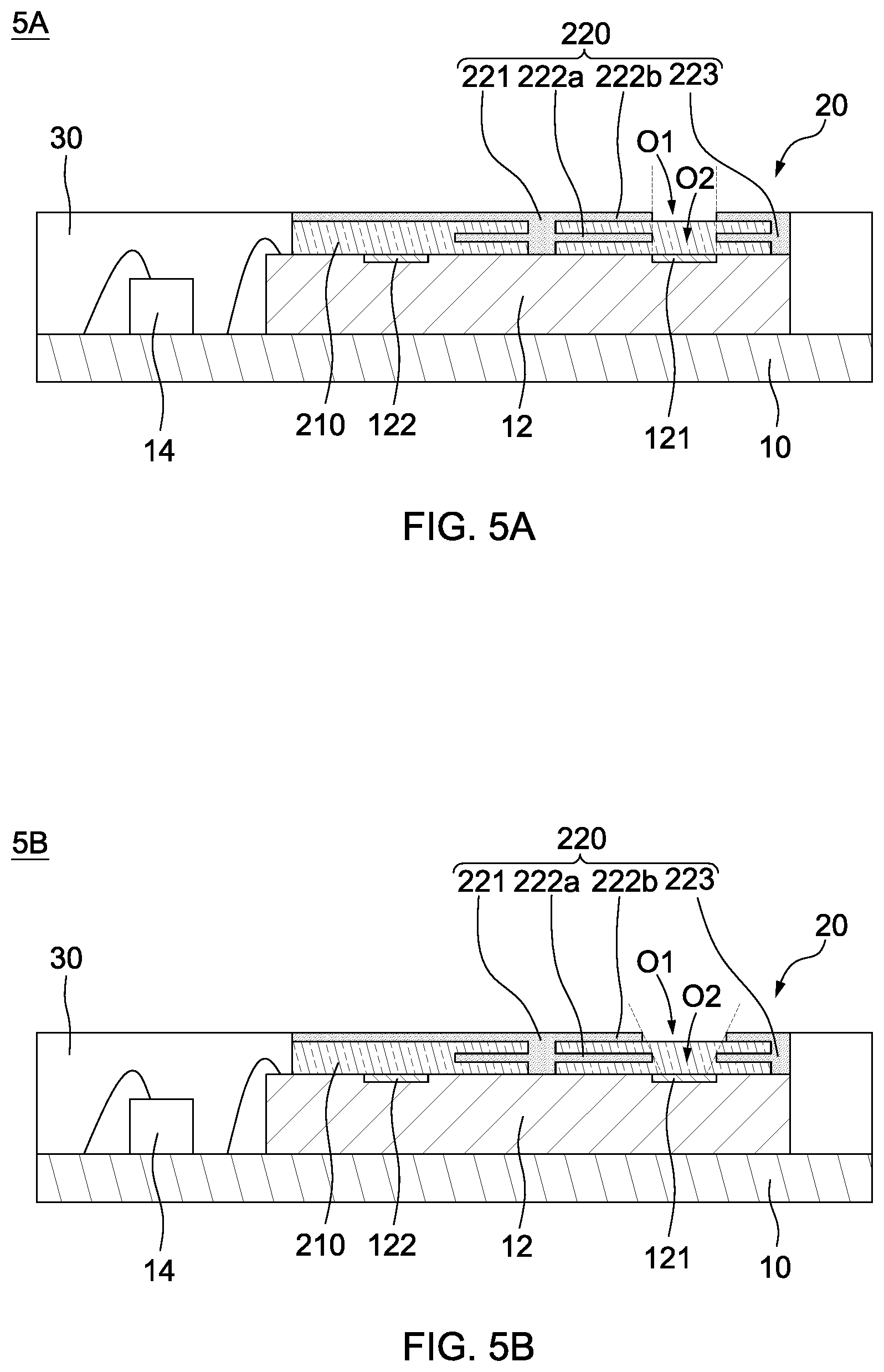 Patent US11784174 Figure 4 – Optical package structure and method for manufacturing the same