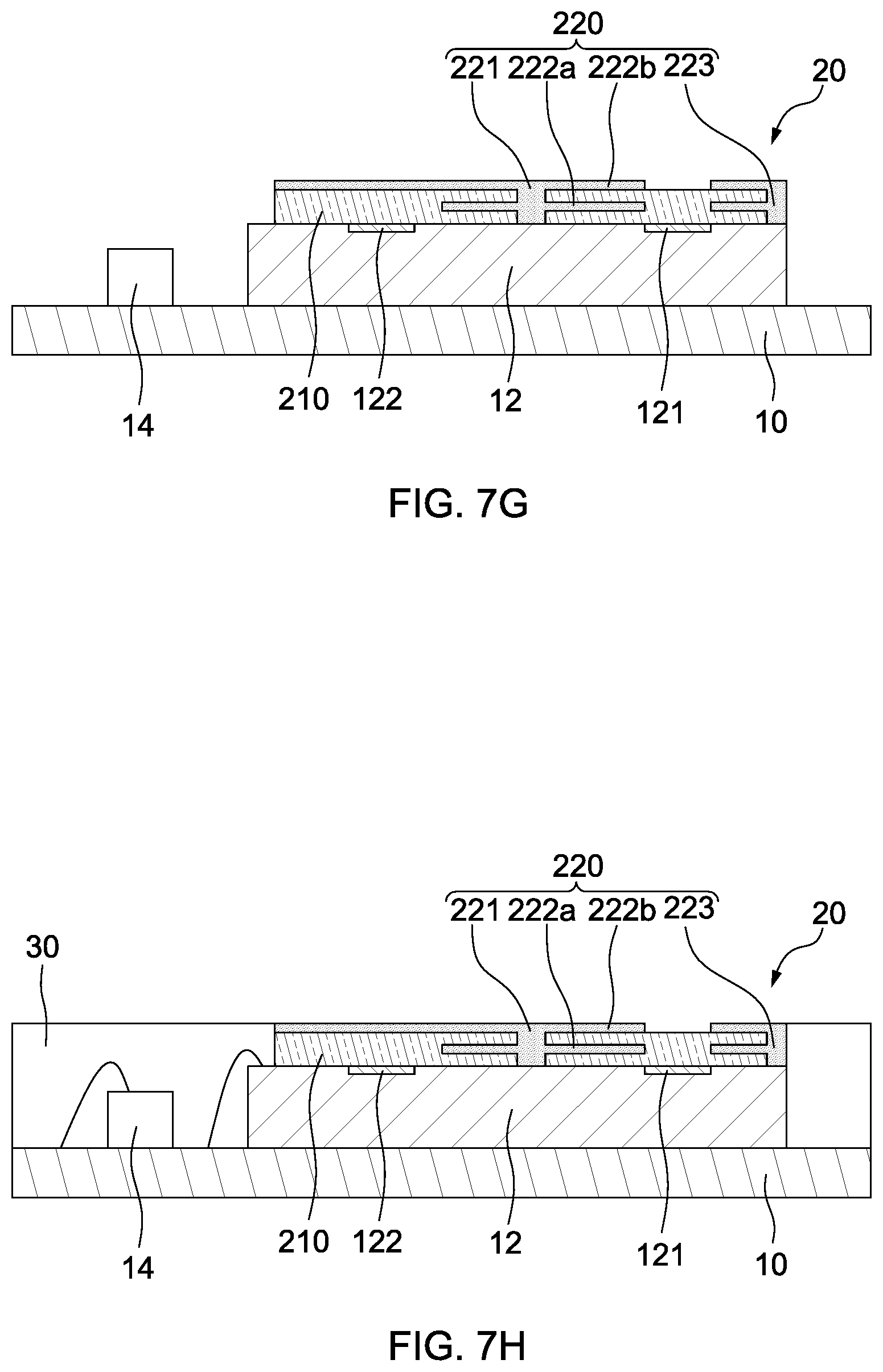 Patent US11784174 Figure 12 – Optical package structure and method for manufacturing the same