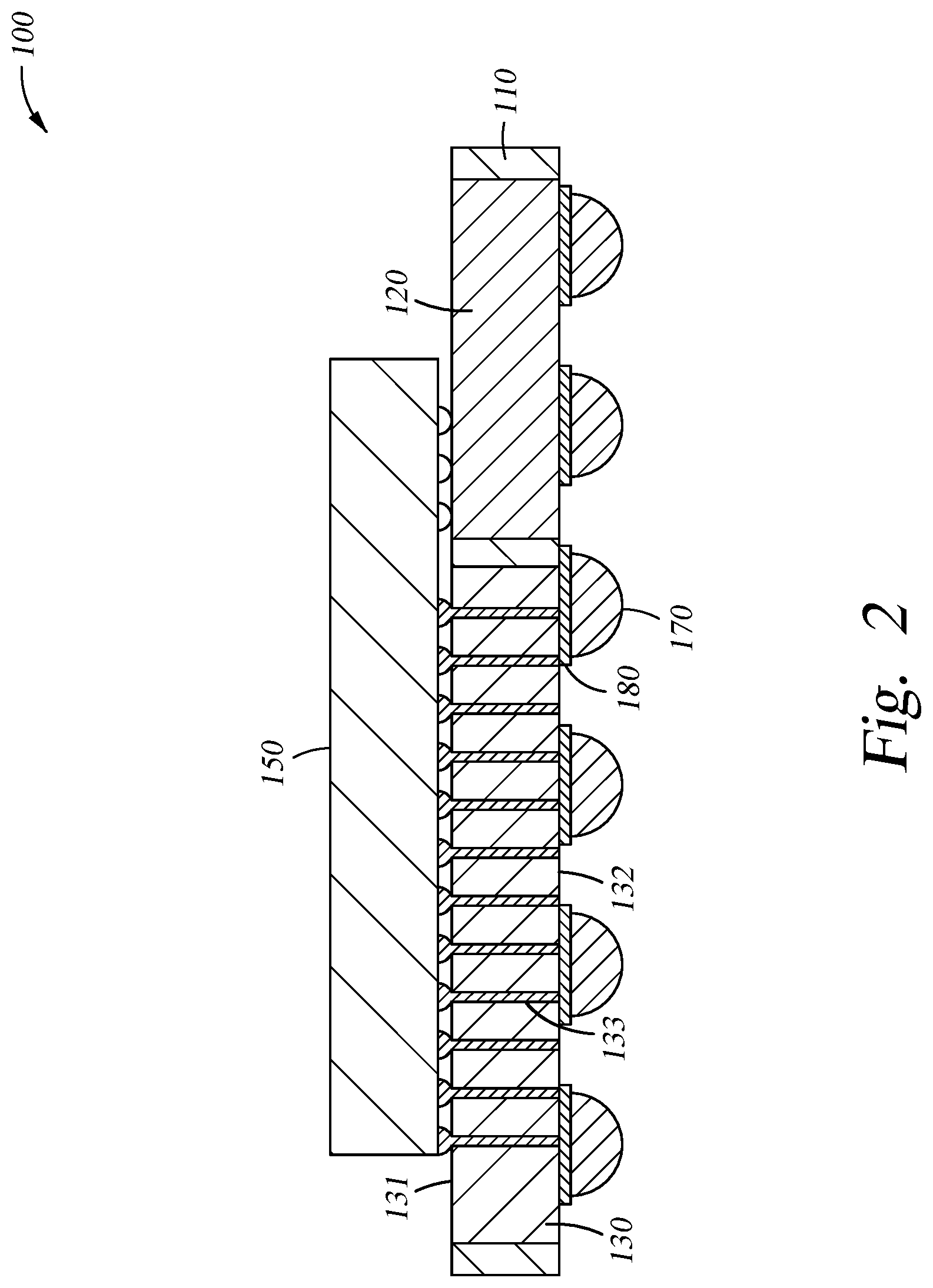 Patent US11784175 Figure 2 – Integrated circuit bridge for photonics and electrical chip integration