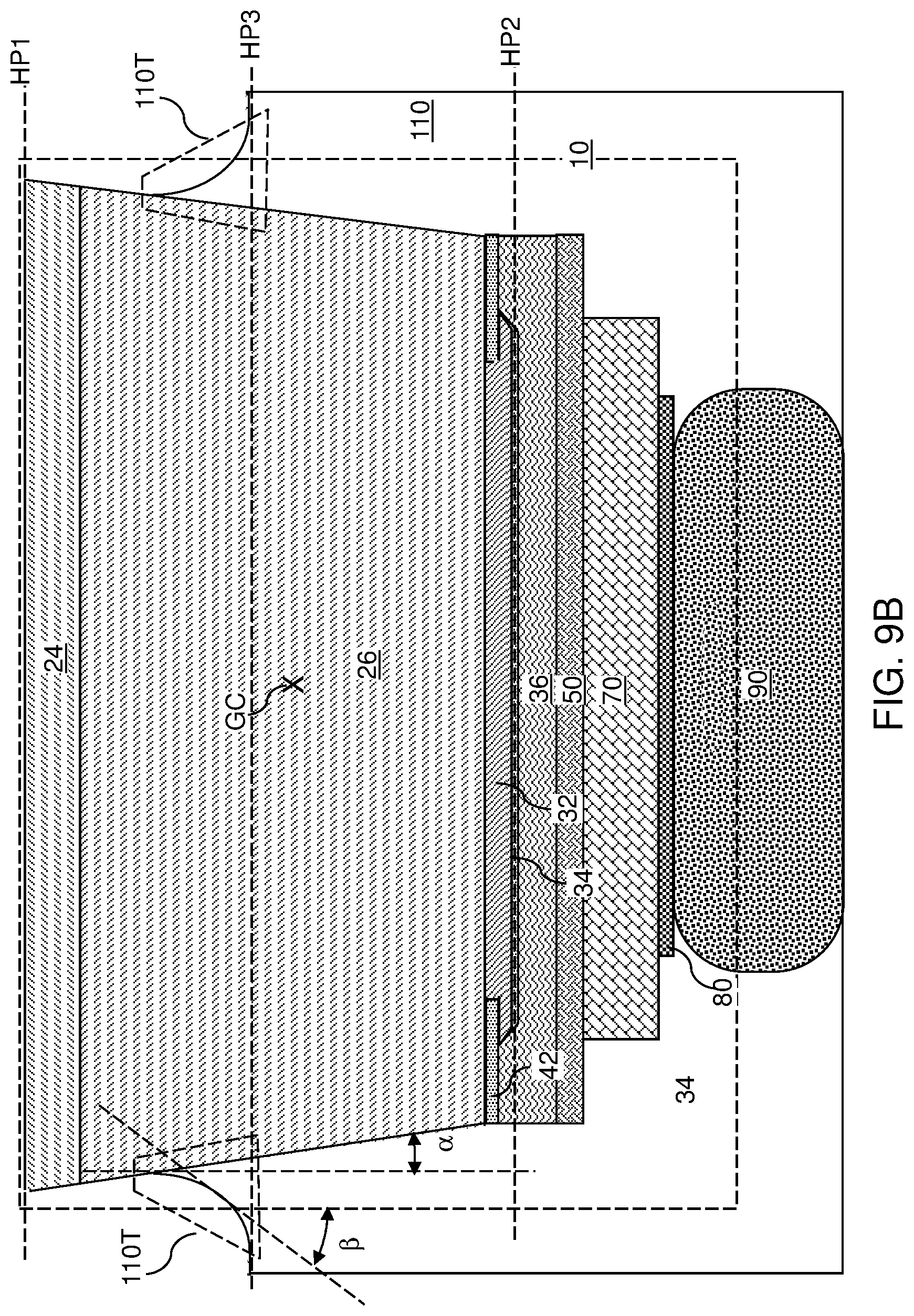 Patent US11784176 Figure 17 – Light emitting diode device containing a positive photoresist insulating spacer and a conductive sidewall contact and method of making the same