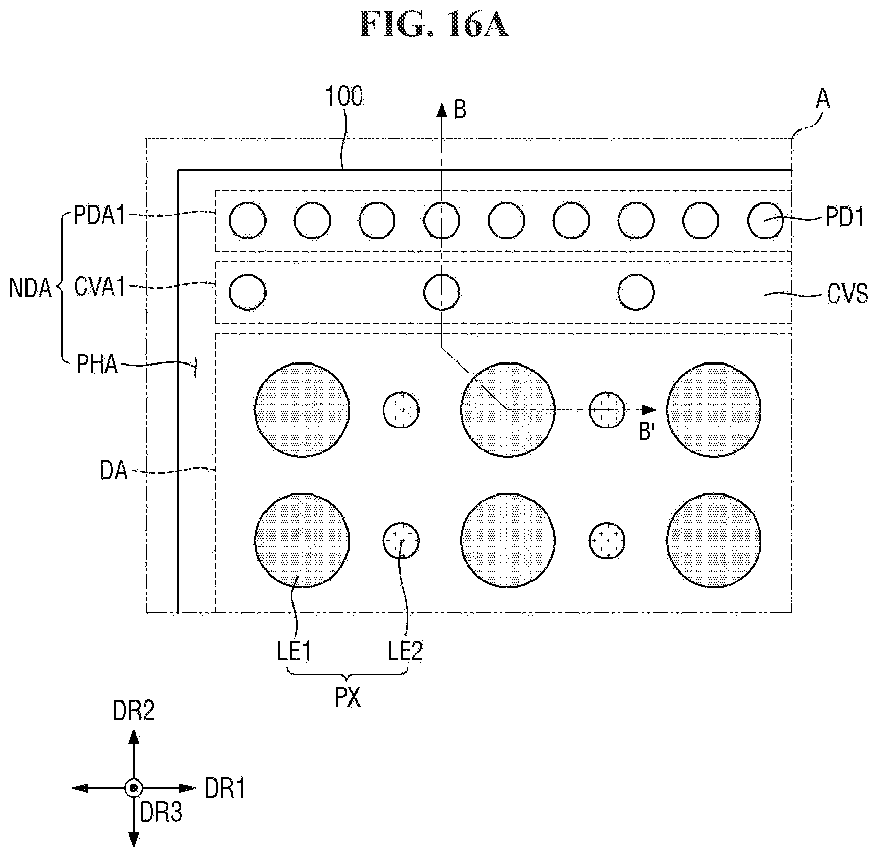 Patent US11784177 Figure 16 – Display device and method for fabricating the same
