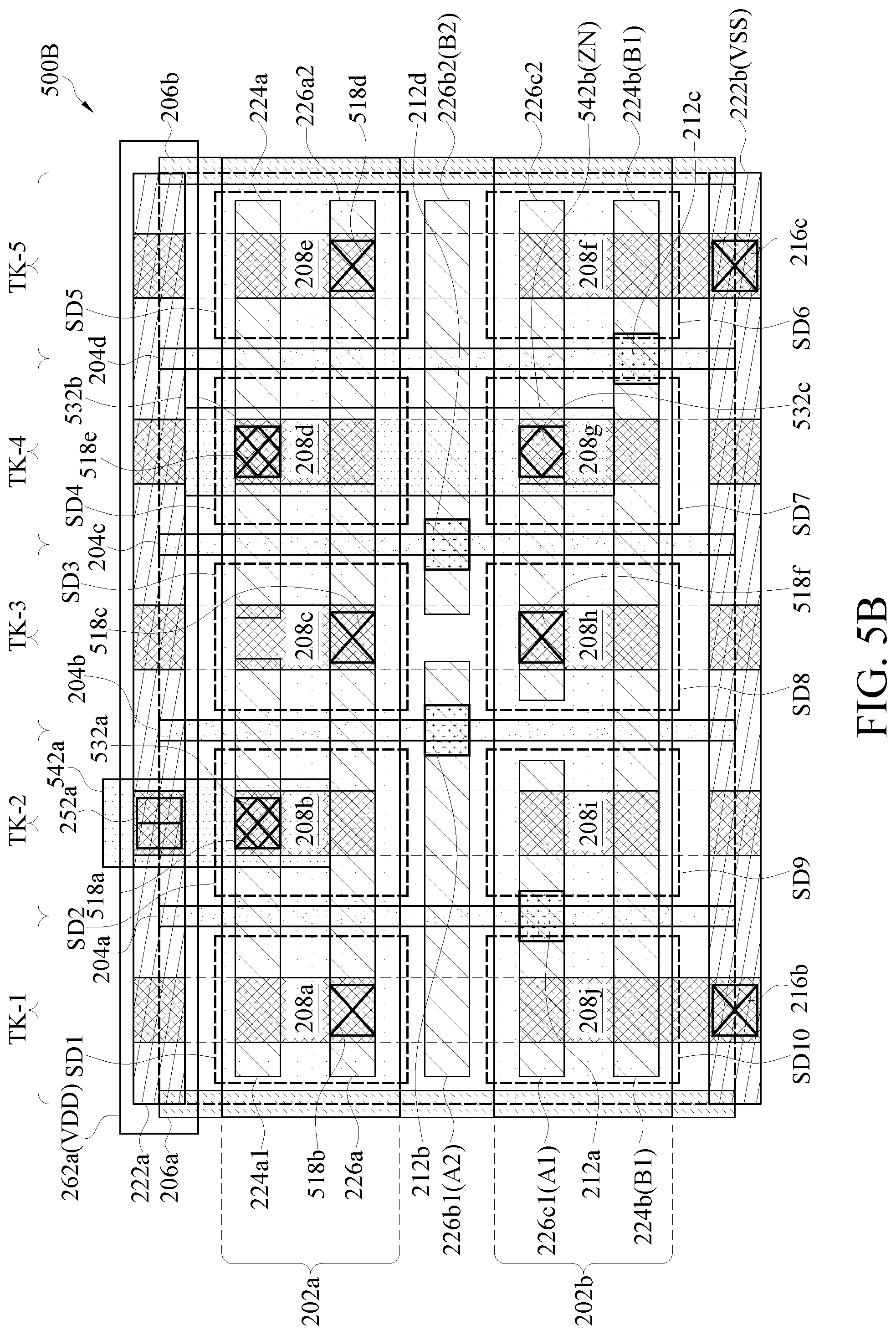 Patent US11784179 Figure 16 – Structure and method of power supply routing in semiconductor device