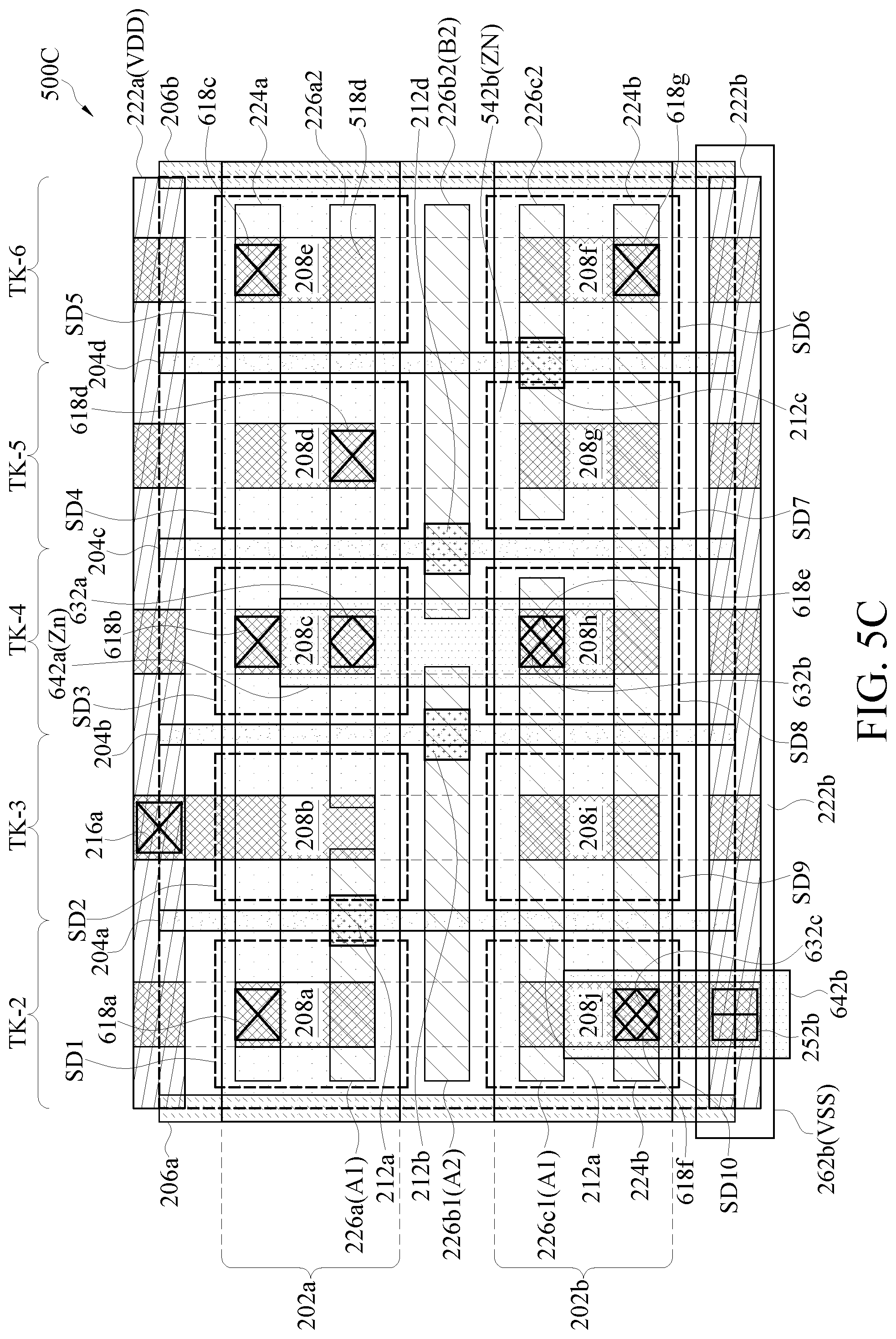 Patent US11784179 Figure 17 – Structure and method of power supply routing in semiconductor device
