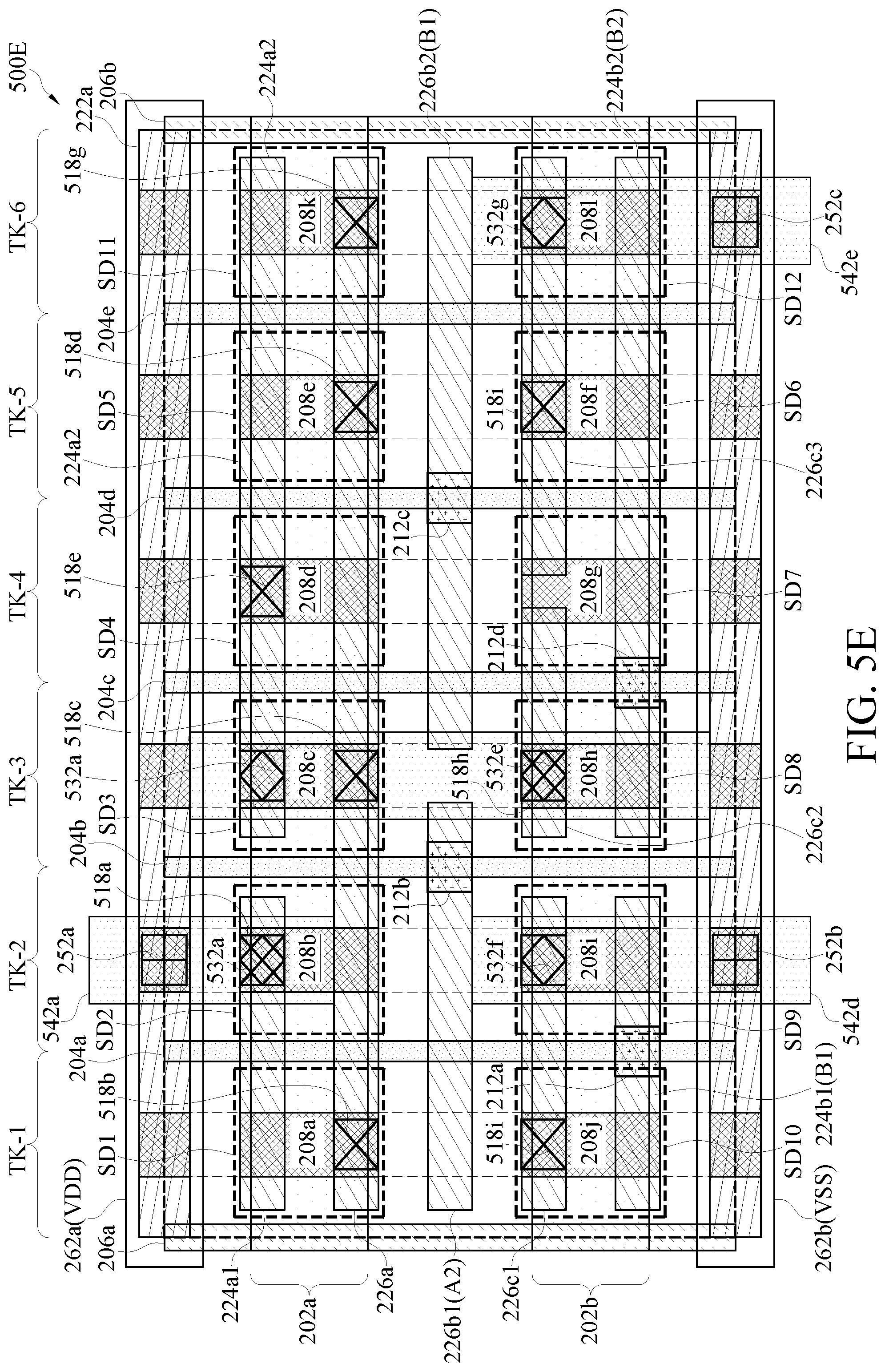 Patent US11784179 Figure 19 – Structure and method of power supply routing in semiconductor device