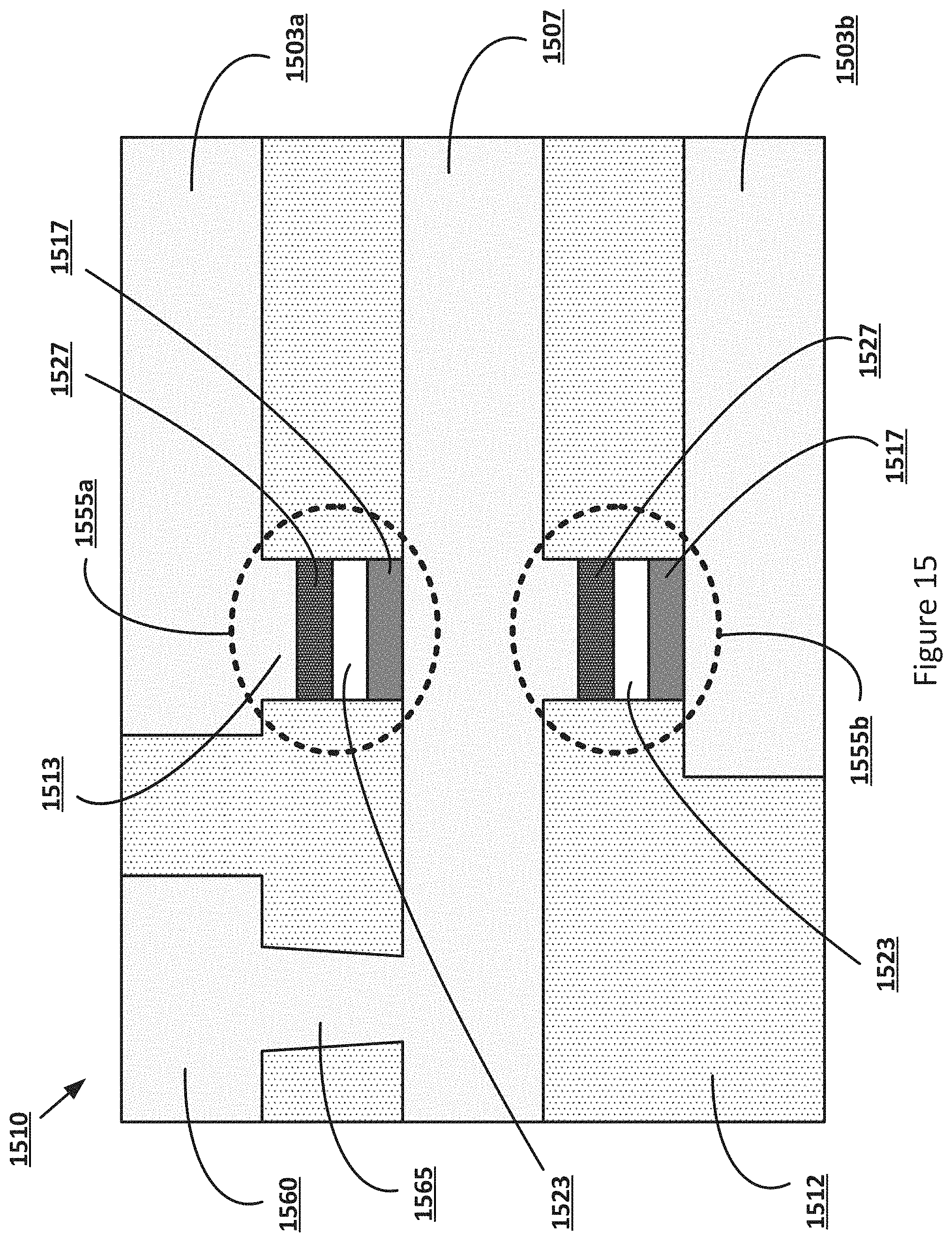 Patent US11784181 Figure 15 – Die backend diodes for electrostatic discharge (ESD) protection