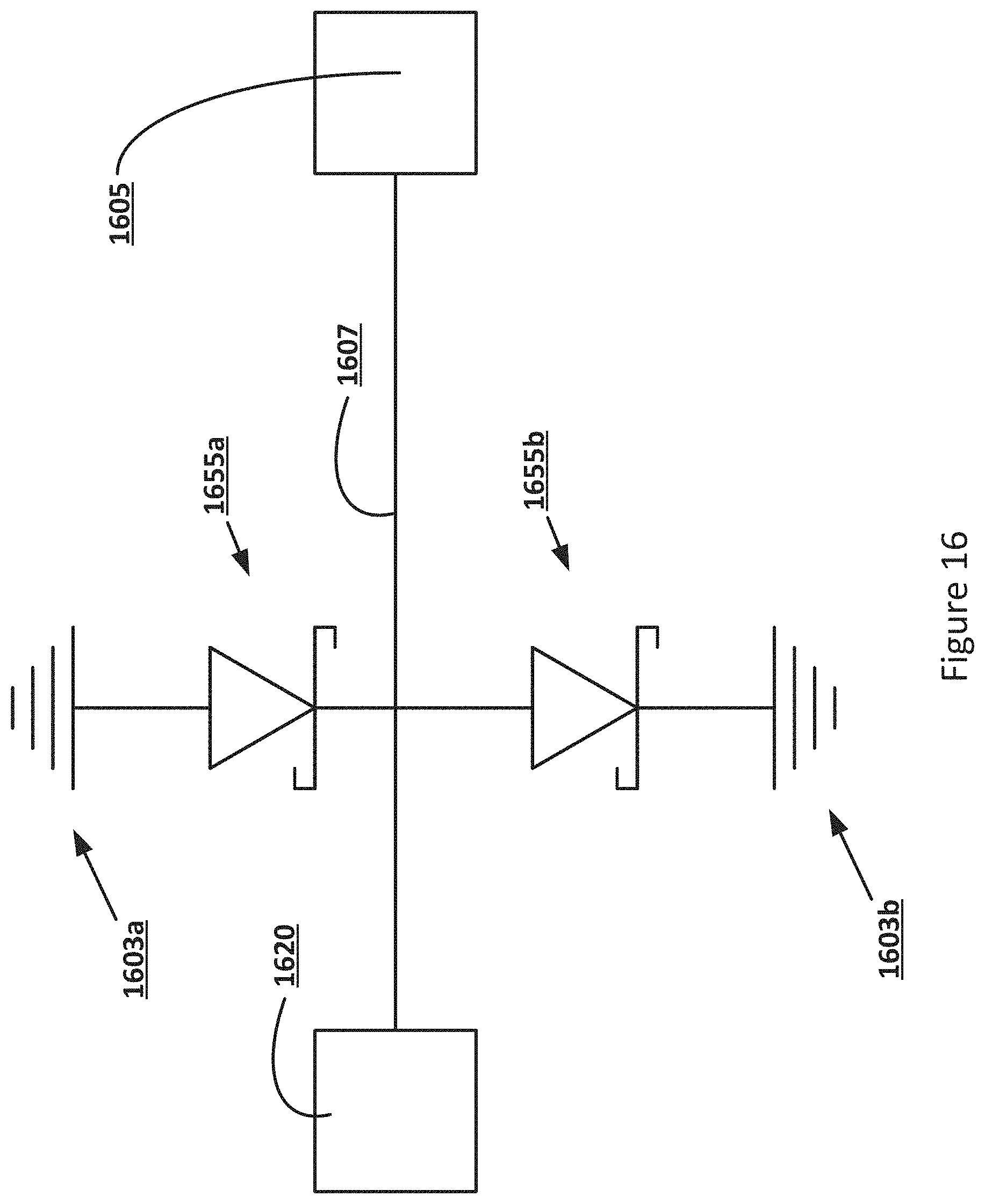 Patent US11784181 Figure 16 – Die backend diodes for electrostatic discharge (ESD) protection