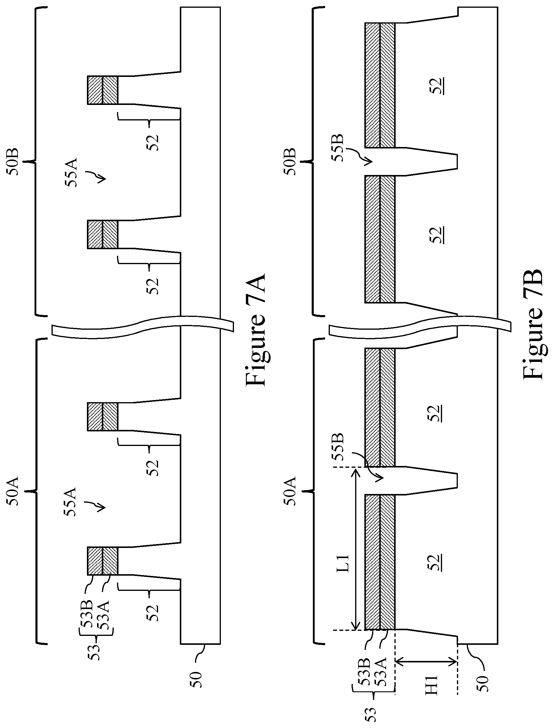Patent US11784185 Figure 7 – Source/drain regions in fin field effect transistors (FinFETs) and methods of forming same