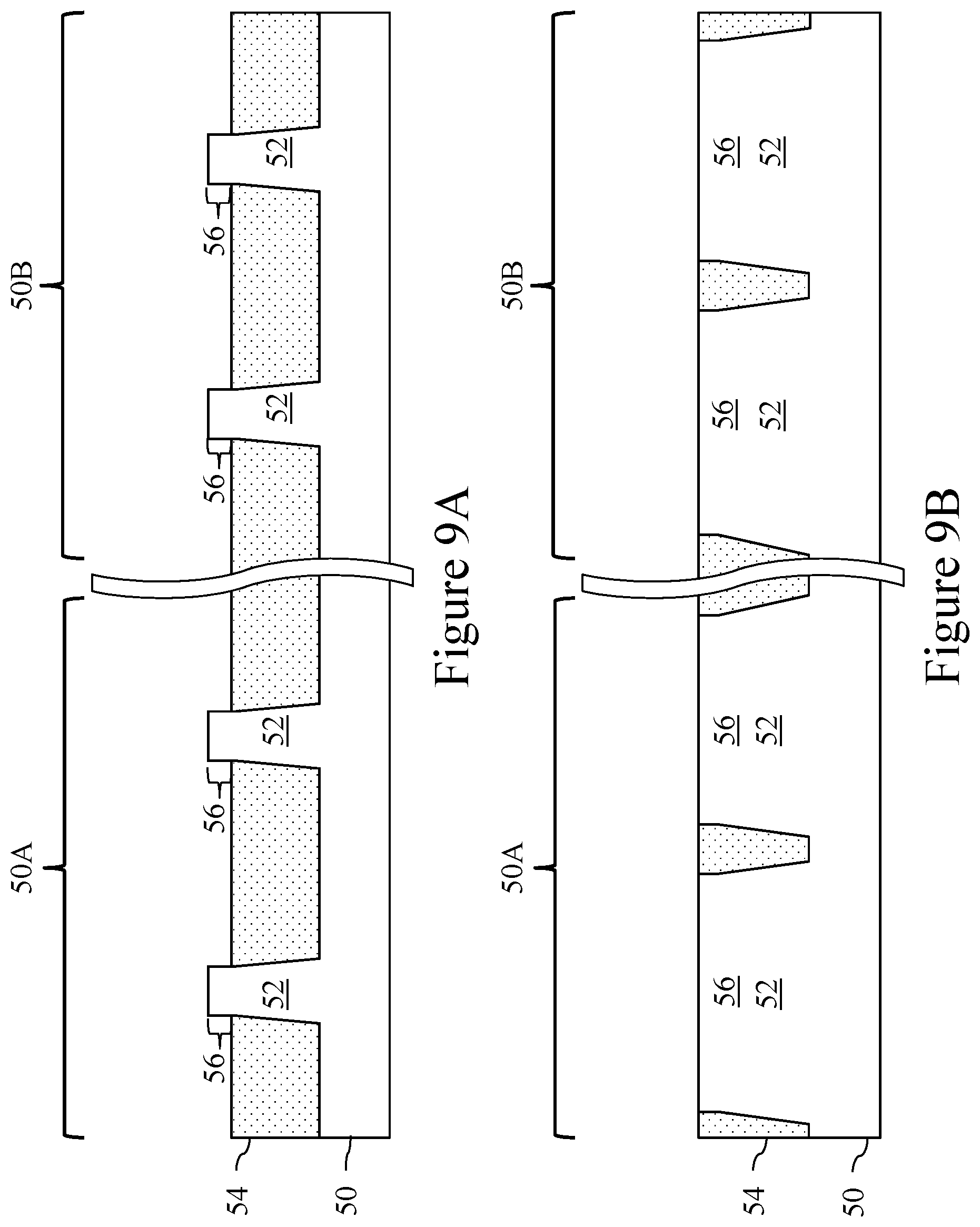 Patent US11784185 Figure 9 – Source/drain regions in fin field effect transistors (FinFETs) and methods of forming same