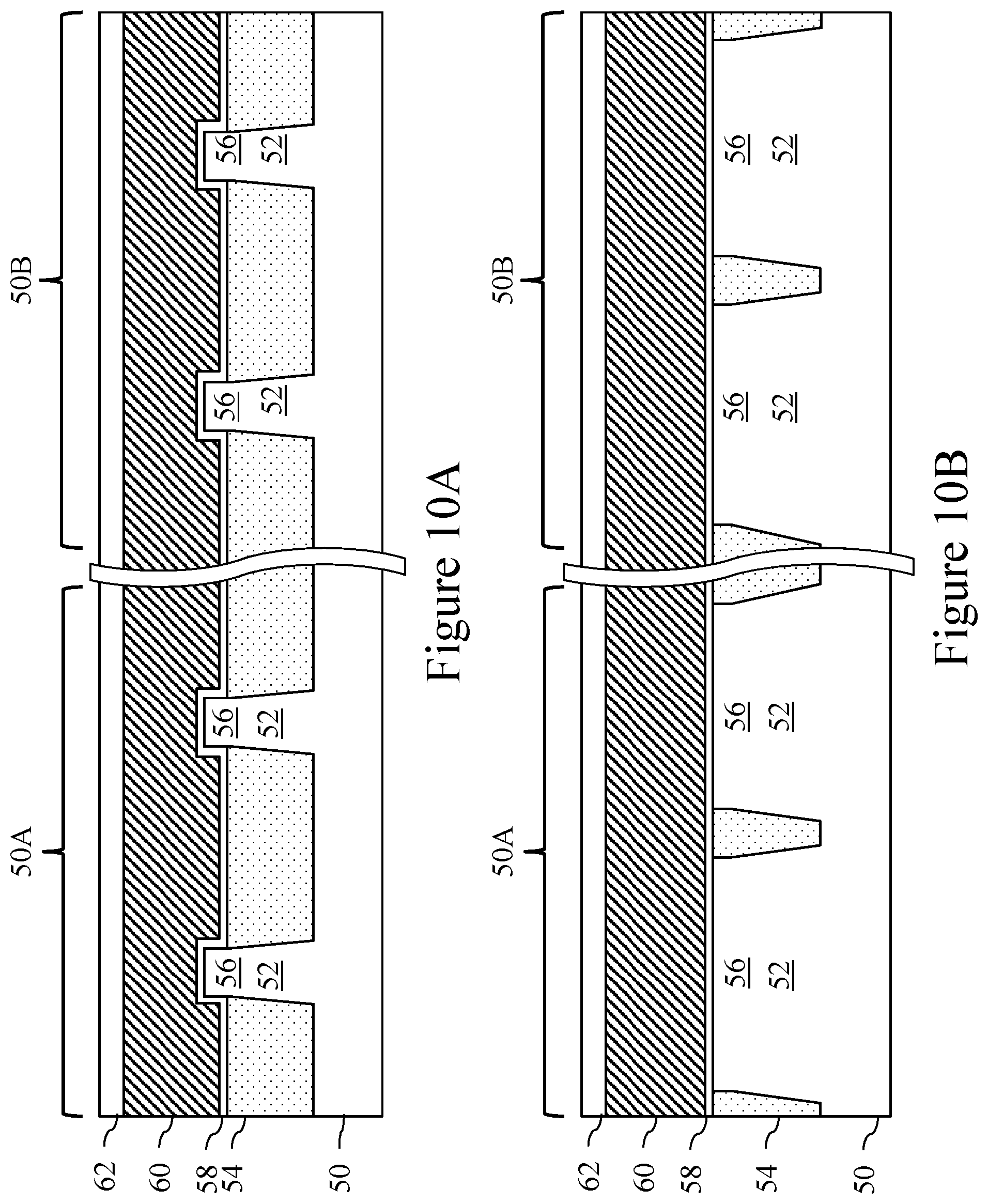 Patent US11784185 Figure 10 – Source/drain regions in fin field effect transistors (FinFETs) and methods of forming same