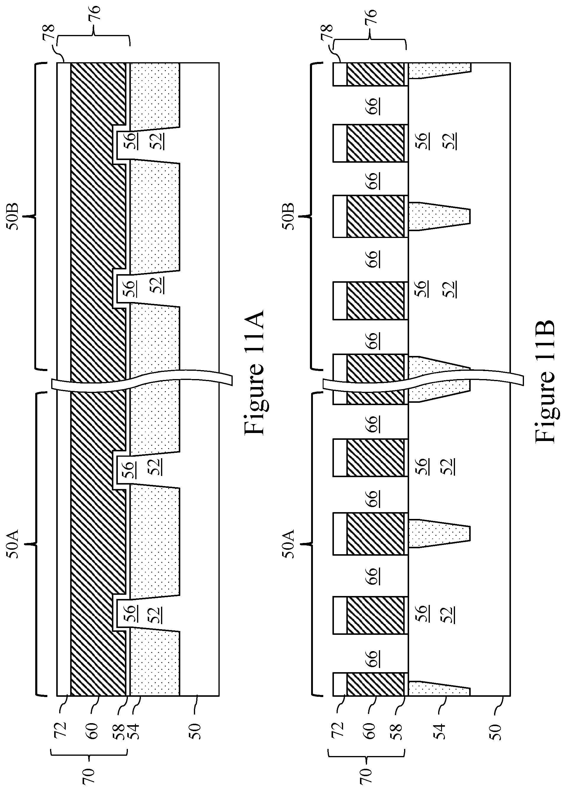 Patent US11784185 Figure 11 – Source/drain regions in fin field effect transistors (FinFETs) and methods of forming same