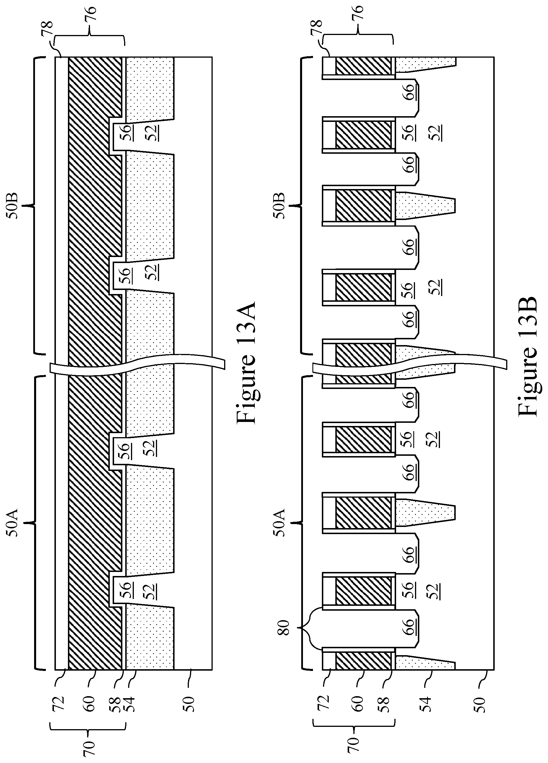 Patent US11784185 Figure 13 – Source/drain regions in fin field effect transistors (FinFETs) and methods of forming same