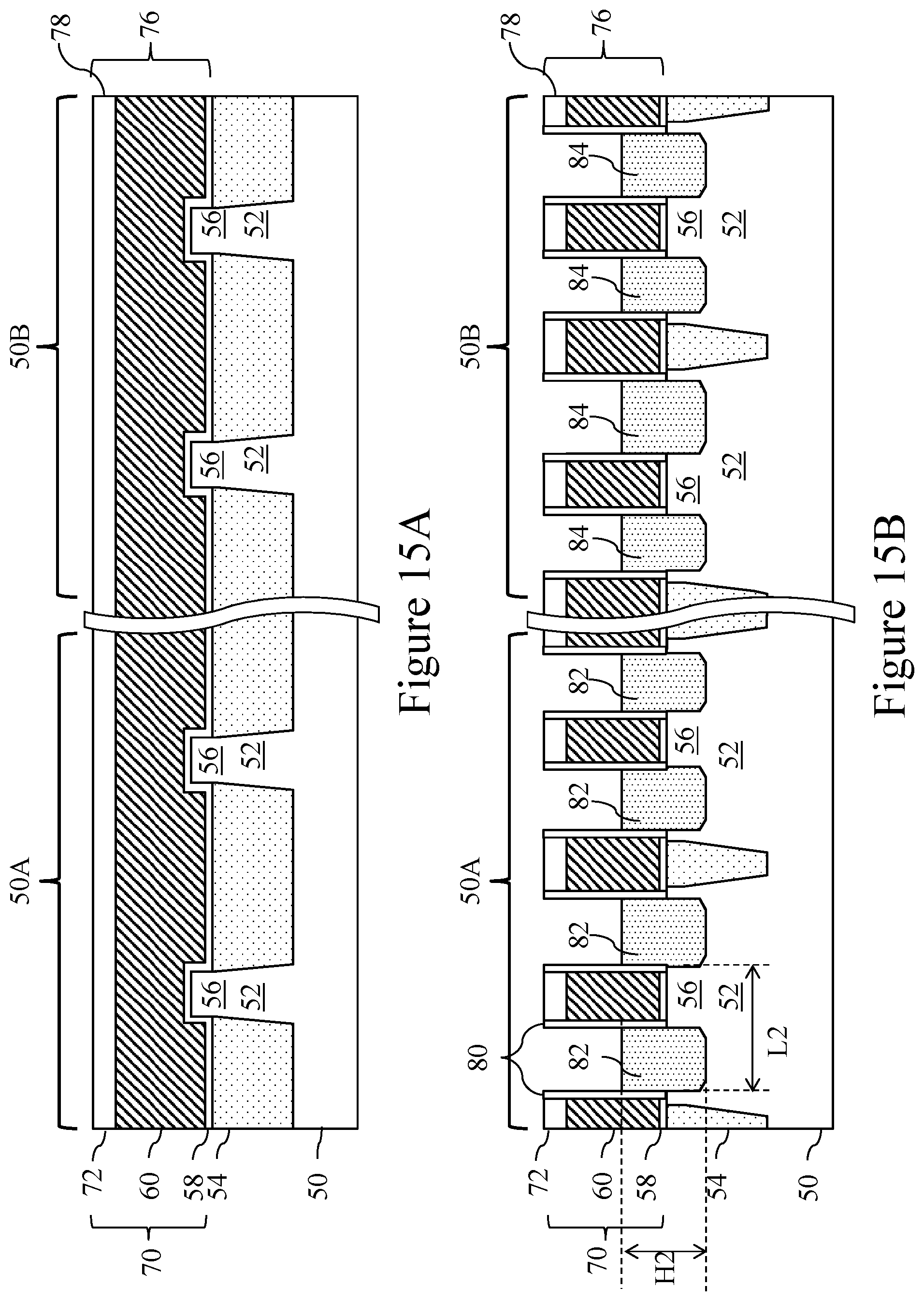 Patent US11784185 Figure 15 – Source/drain regions in fin field effect transistors (FinFETs) and methods of forming same