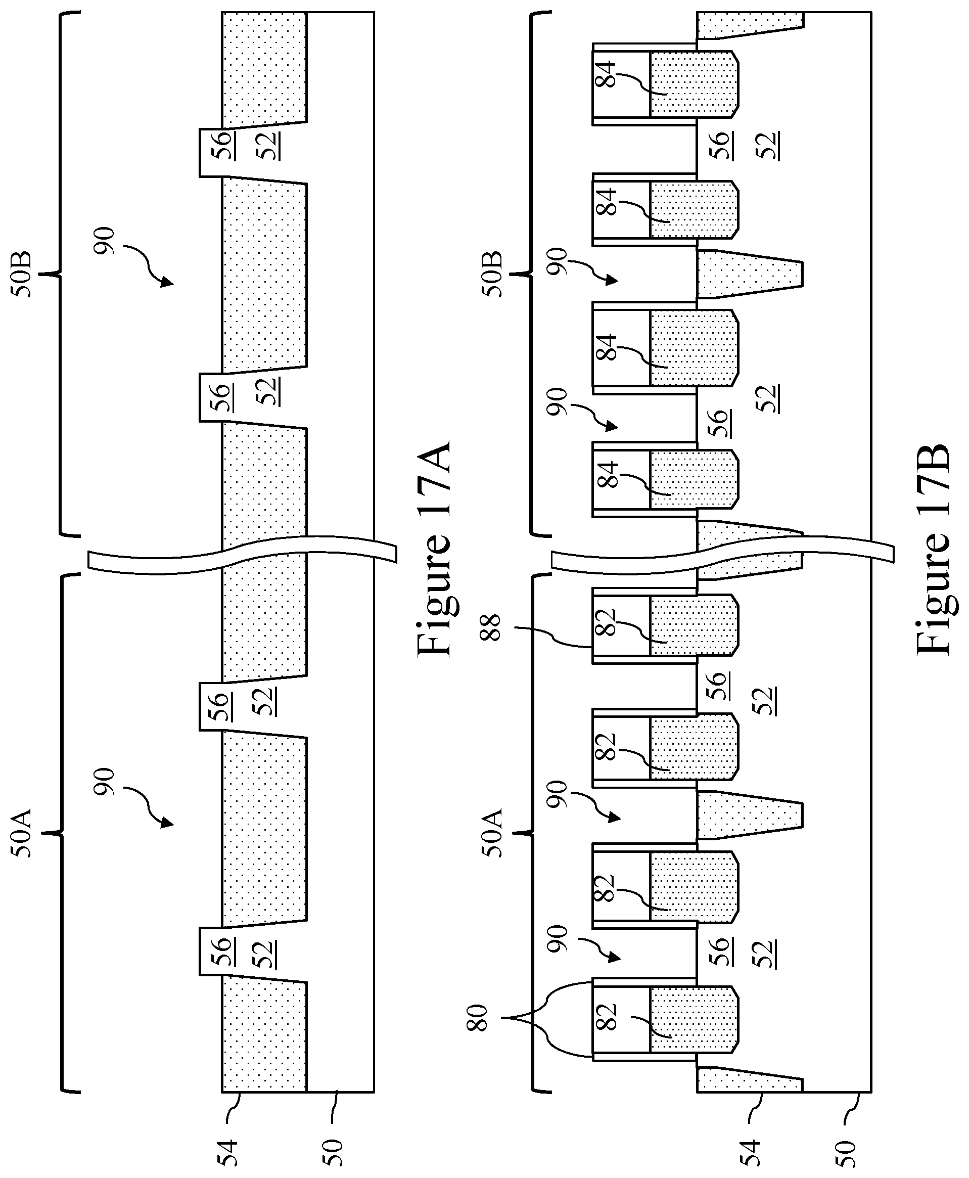 Patent US11784185 Figure 18 – Source/drain regions in fin field effect transistors (FinFETs) and methods of forming same