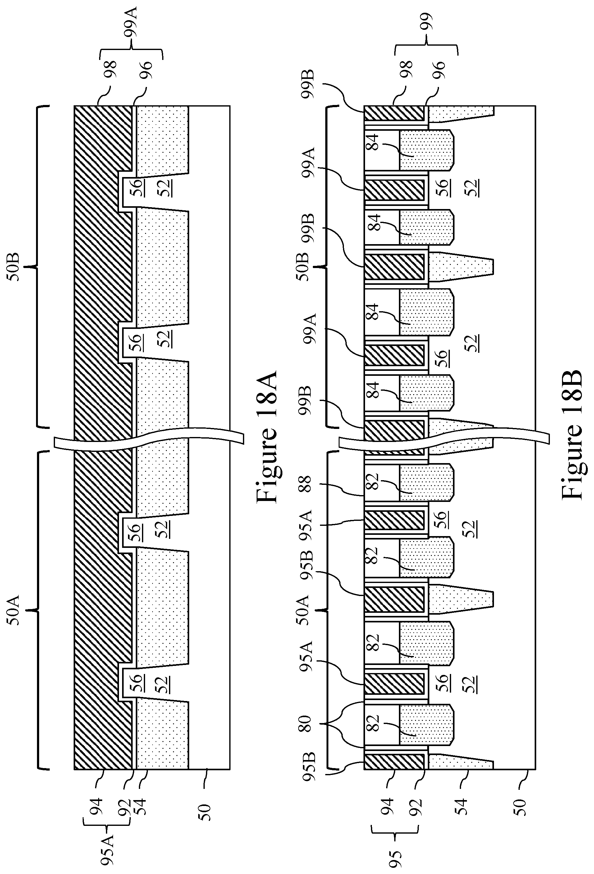 Patent US11784185 Figure 19 – Source/drain regions in fin field effect transistors (FinFETs) and methods of forming same