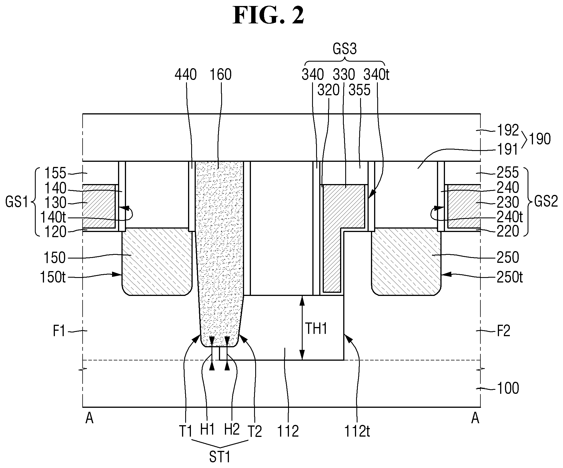 Patent US11784186 Figure 2 – Semiconductor device and method for fabricating the same