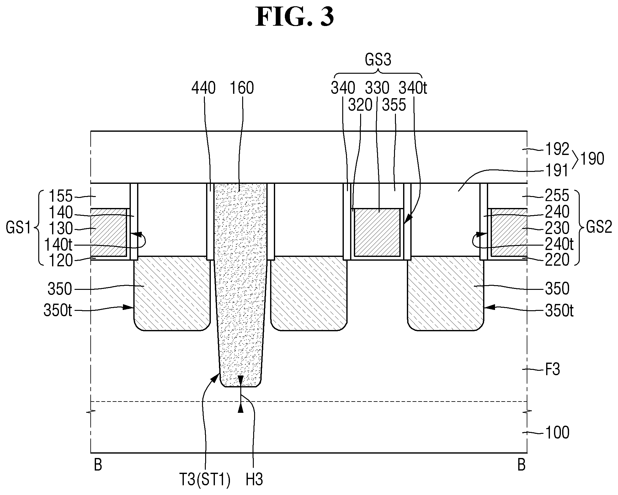 Patent US11784186 Figure 3 – Semiconductor device and method for fabricating the same