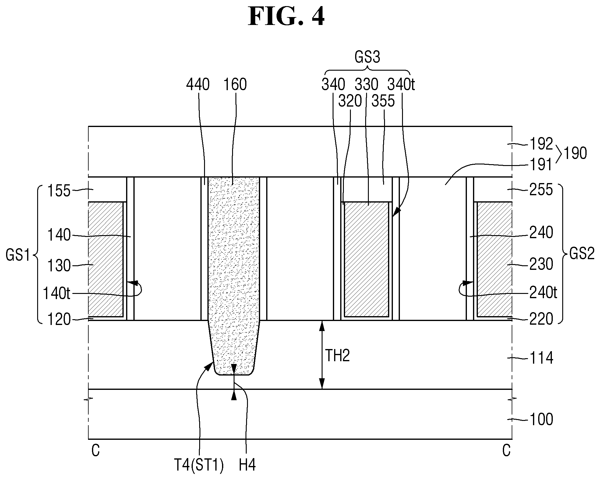 Patent US11784186 Figure 4 – Semiconductor device and method for fabricating the same