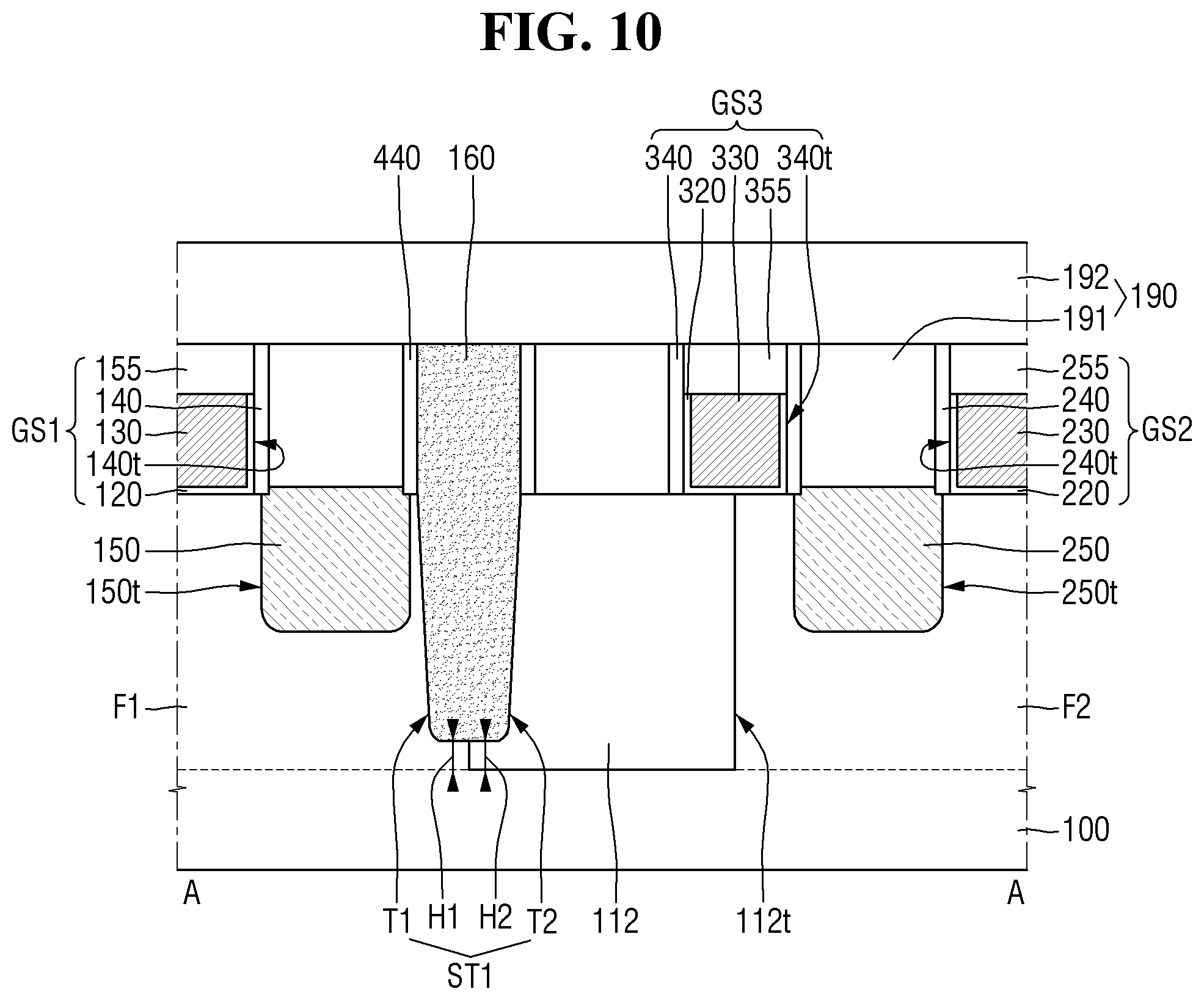 Patent US11784186 Figure 10 – Semiconductor device and method for fabricating the same