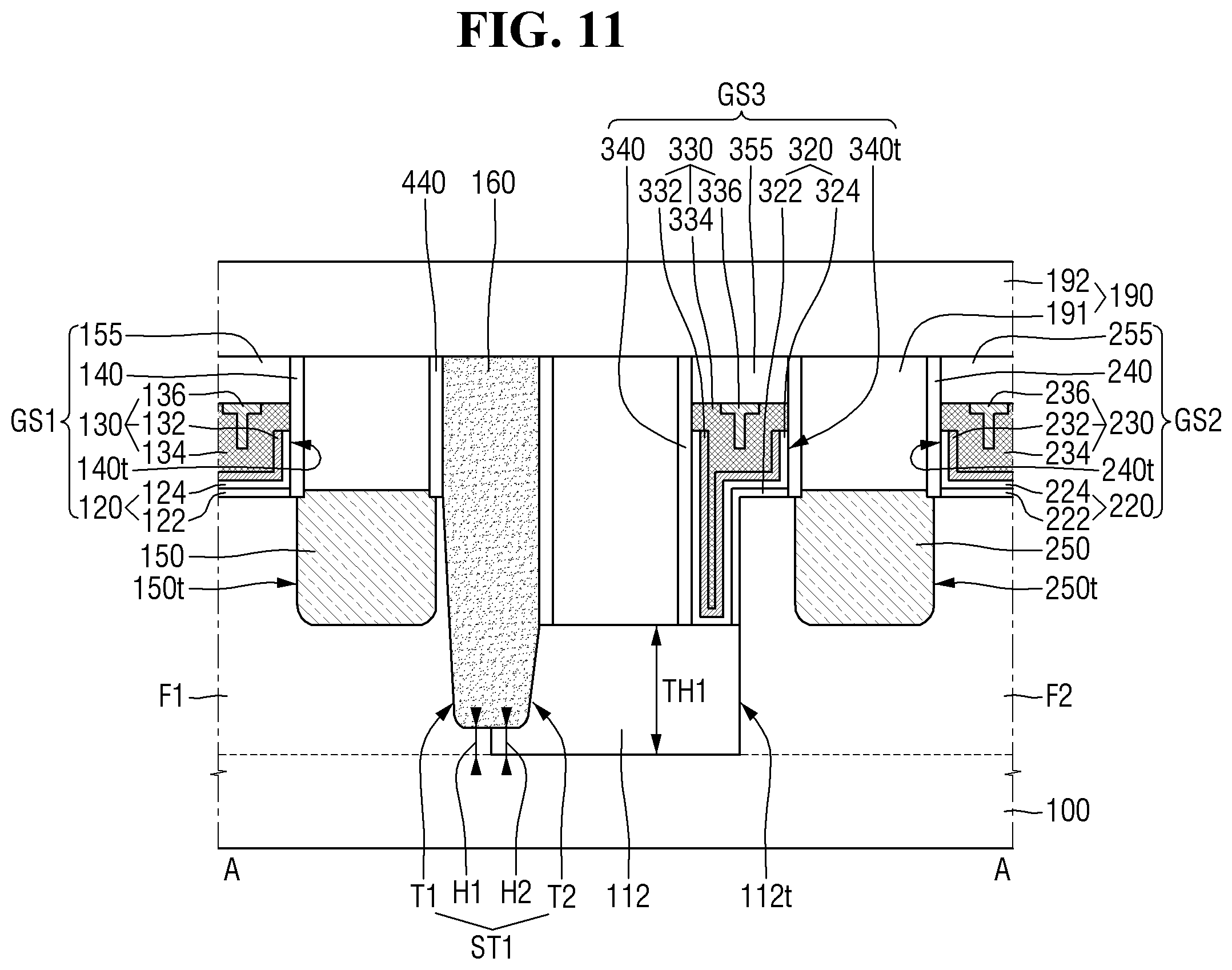 Patent US11784186 Figure 11 – Semiconductor device and method for fabricating the same