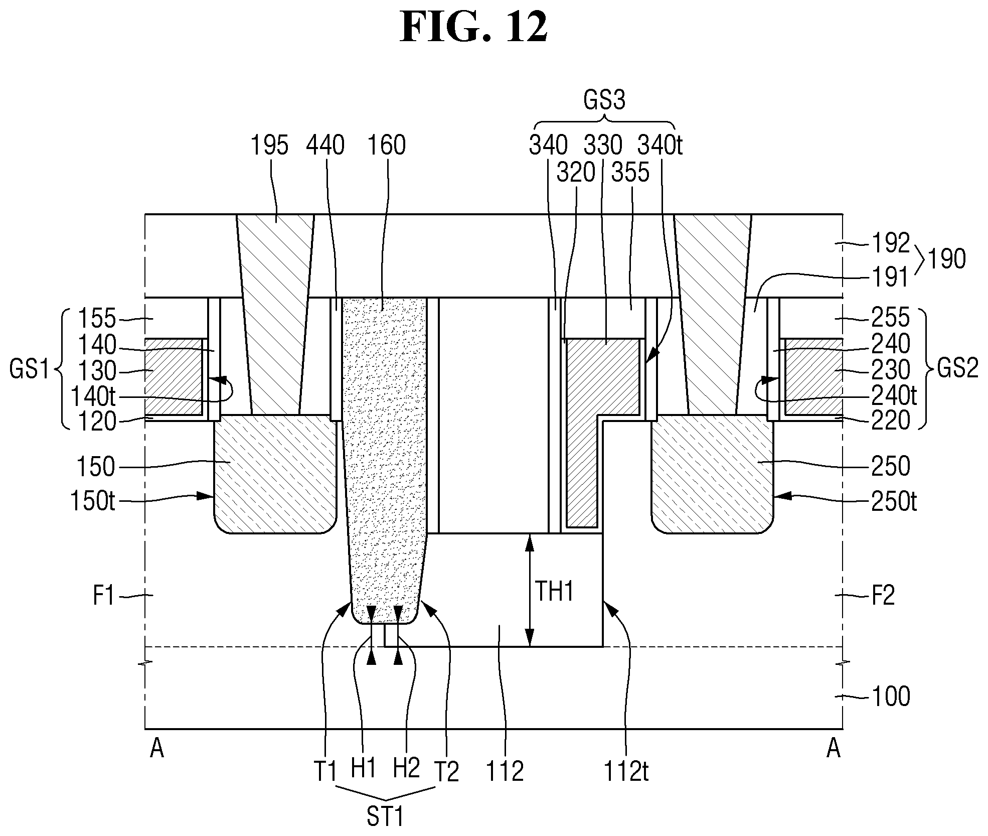 Patent US11784186 Figure 12 – Semiconductor device and method for fabricating the same