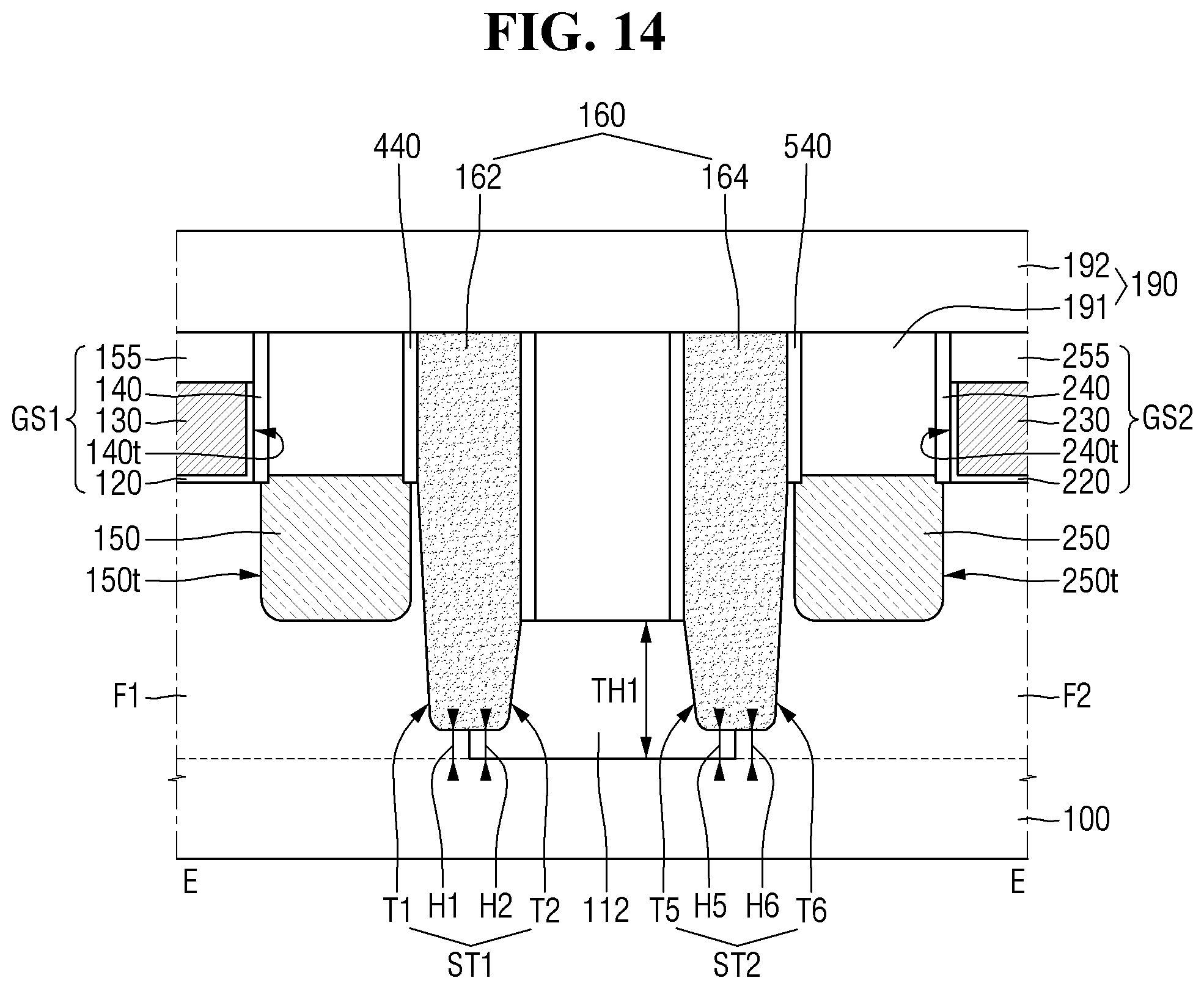 Patent US11784186 Figure 14 – Semiconductor device and method for fabricating the same