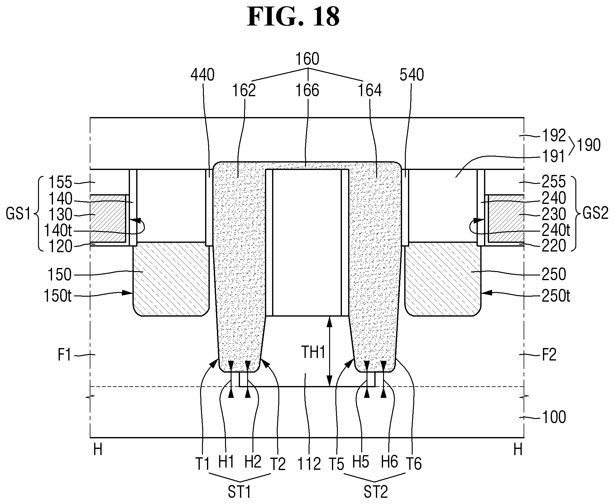 Patent US11784186 Figure 18 – Semiconductor device and method for fabricating the same