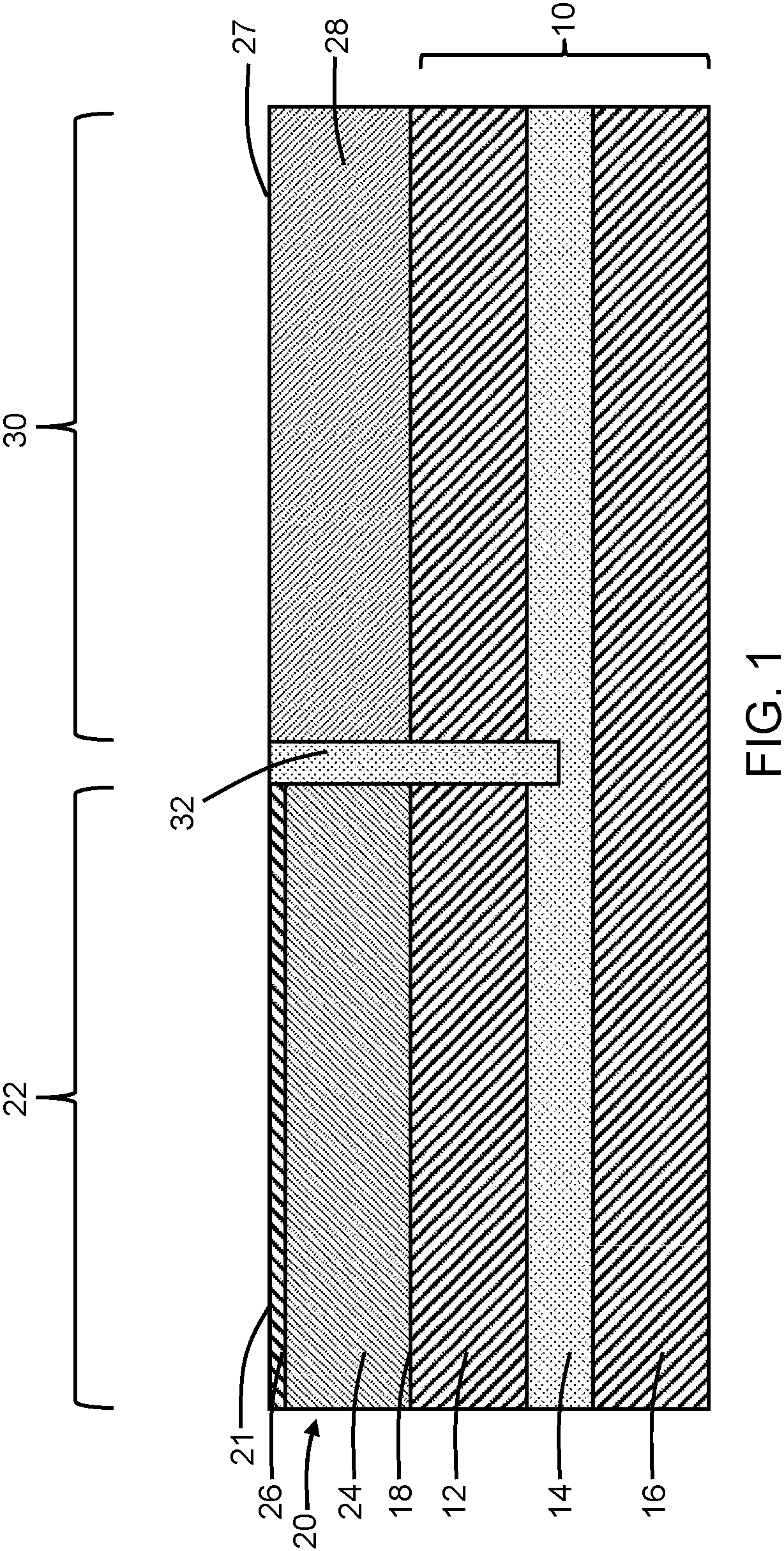 Patent US11784189 Figure 1 – Monolithic integration of diverse device types with shared electrical isolation