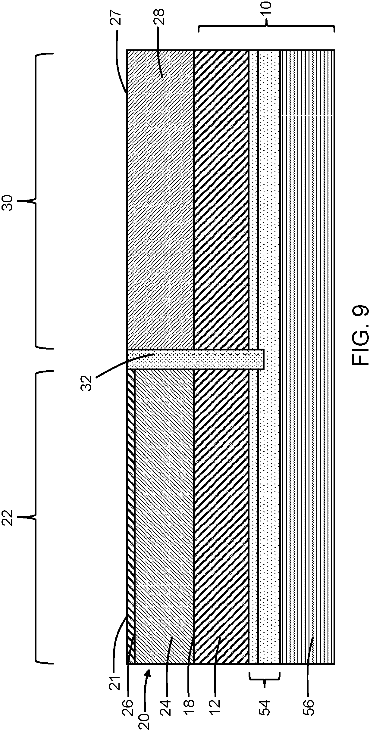 Patent US11784189 Figure 9 – Monolithic integration of diverse device types with shared electrical isolation