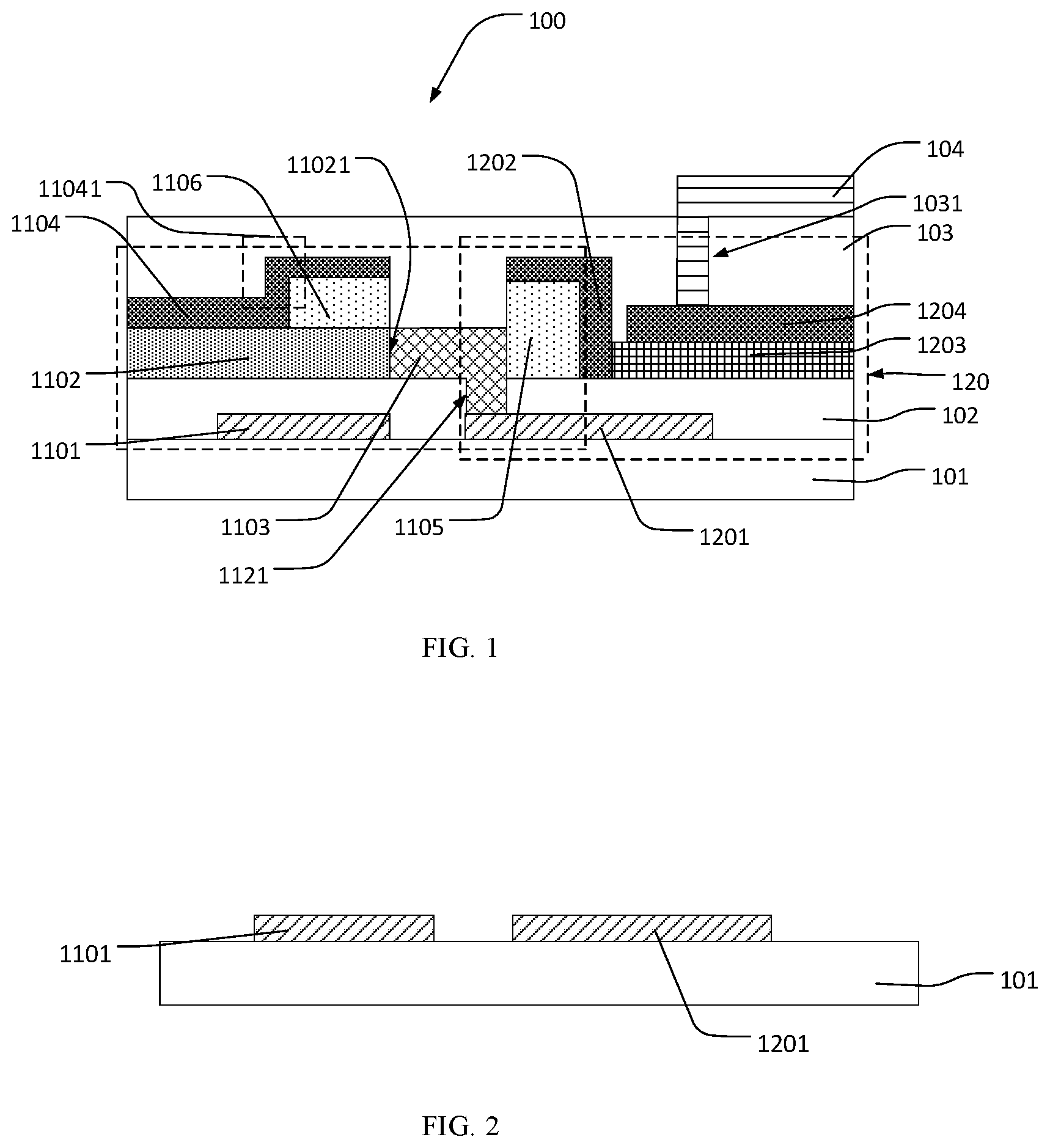Patent US11784191 — Array substrate, manufacturing method thereof, and display device — Figure 1