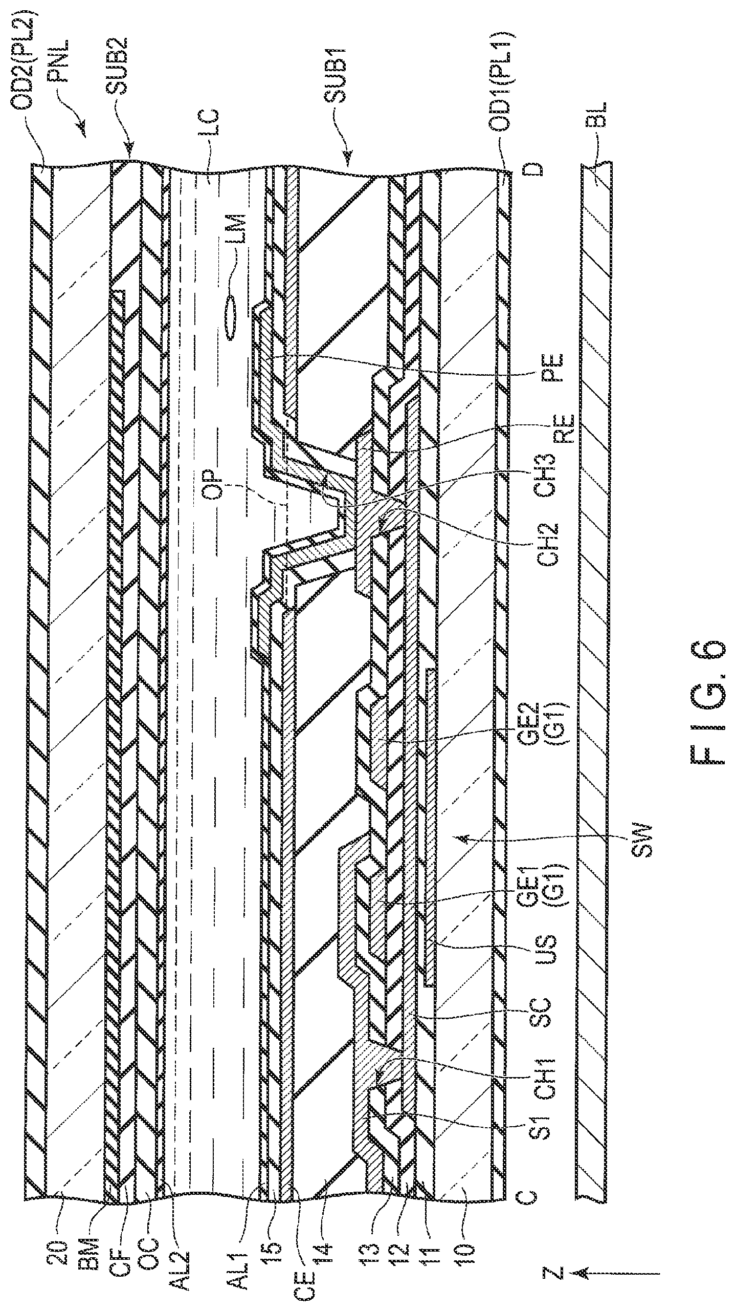 Patent US11784193 Figure 6 – Display device