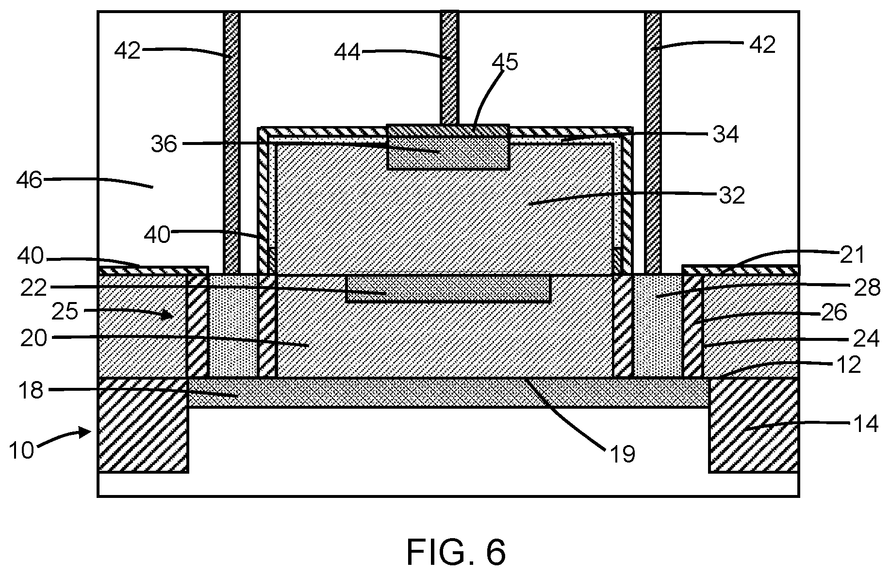 Patent US11784196 Figure 3 – Trenchless single-photon avalanche diodes