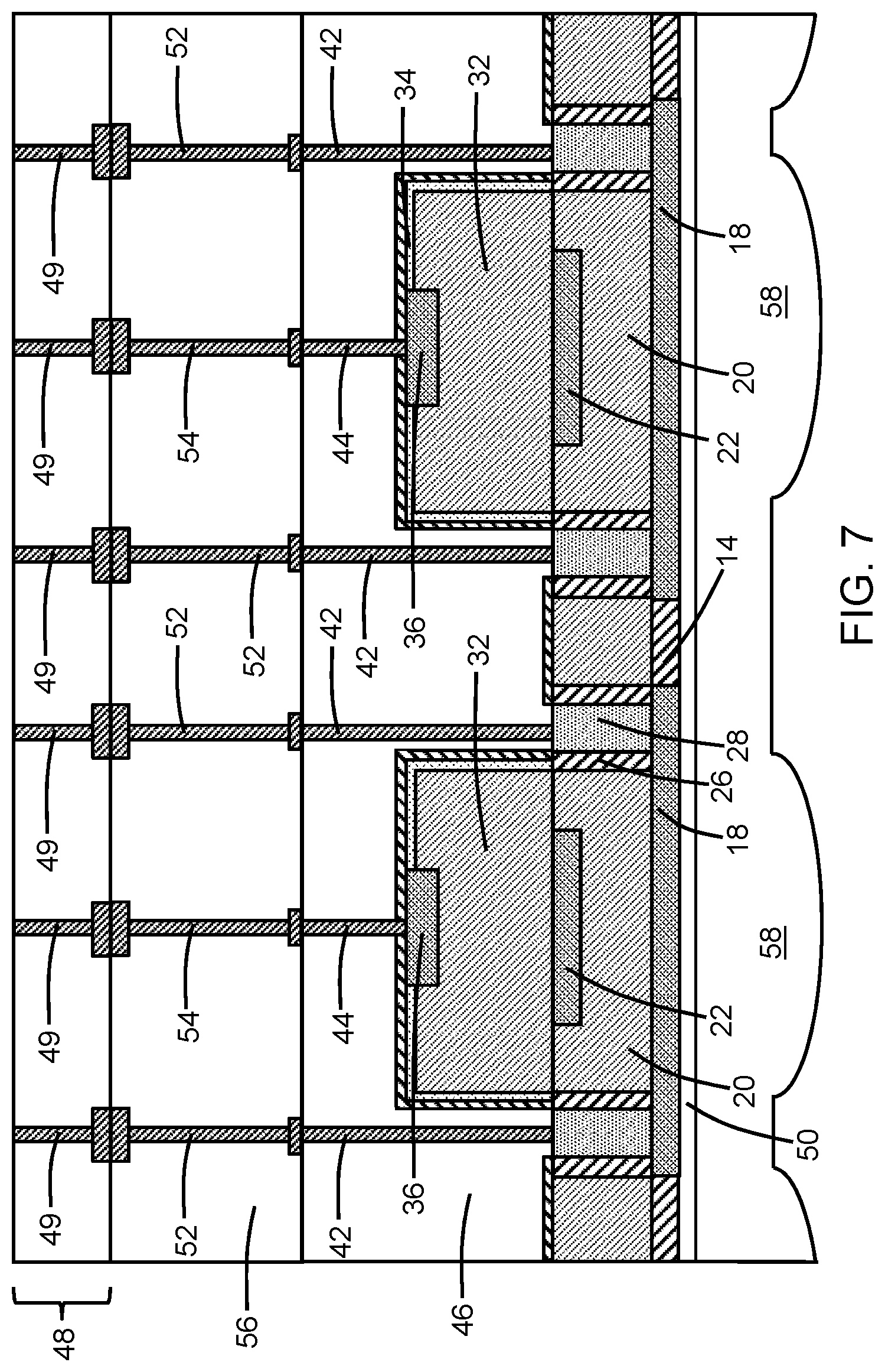 Patent US11784196 Figure 4 – Trenchless single-photon avalanche diodes