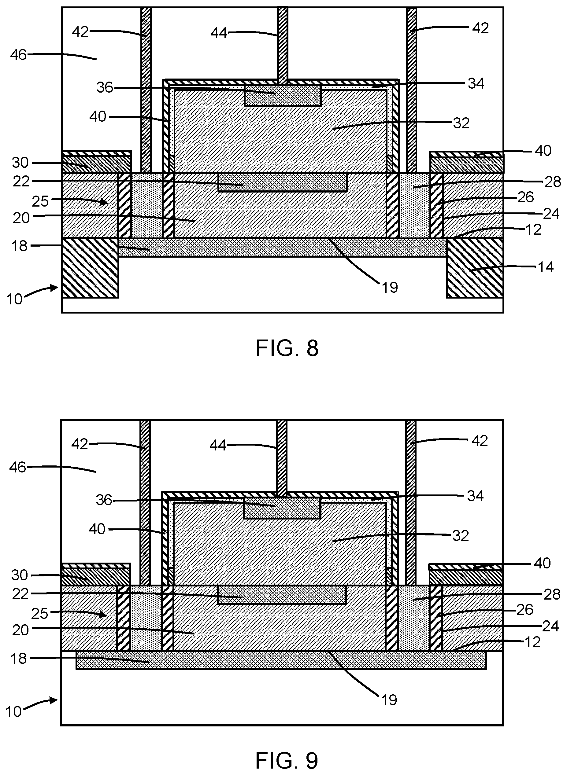 Patent US11784196 Figure 5 – Trenchless single-photon avalanche diodes