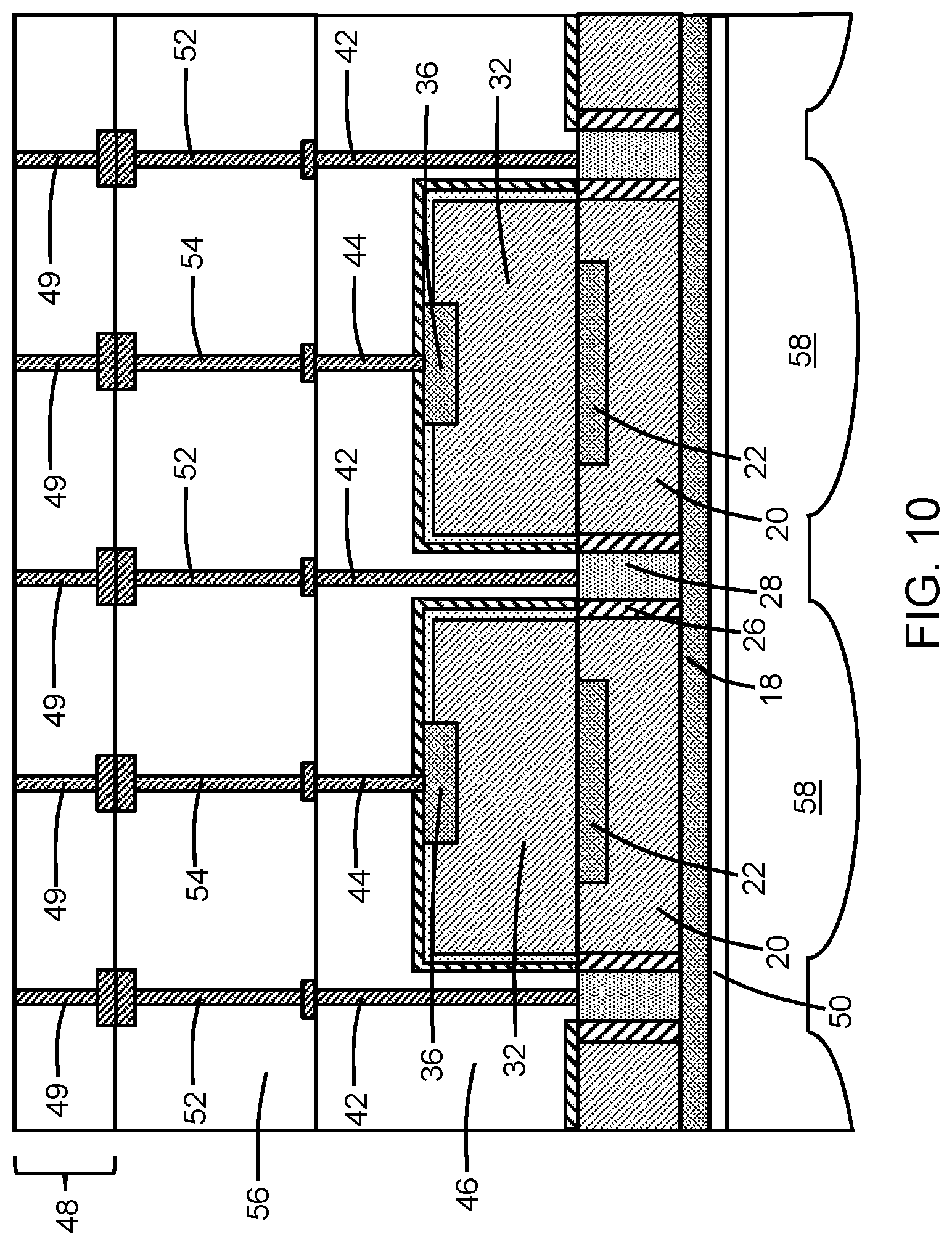Patent US11784196 Figure 6 – Trenchless single-photon avalanche diodes