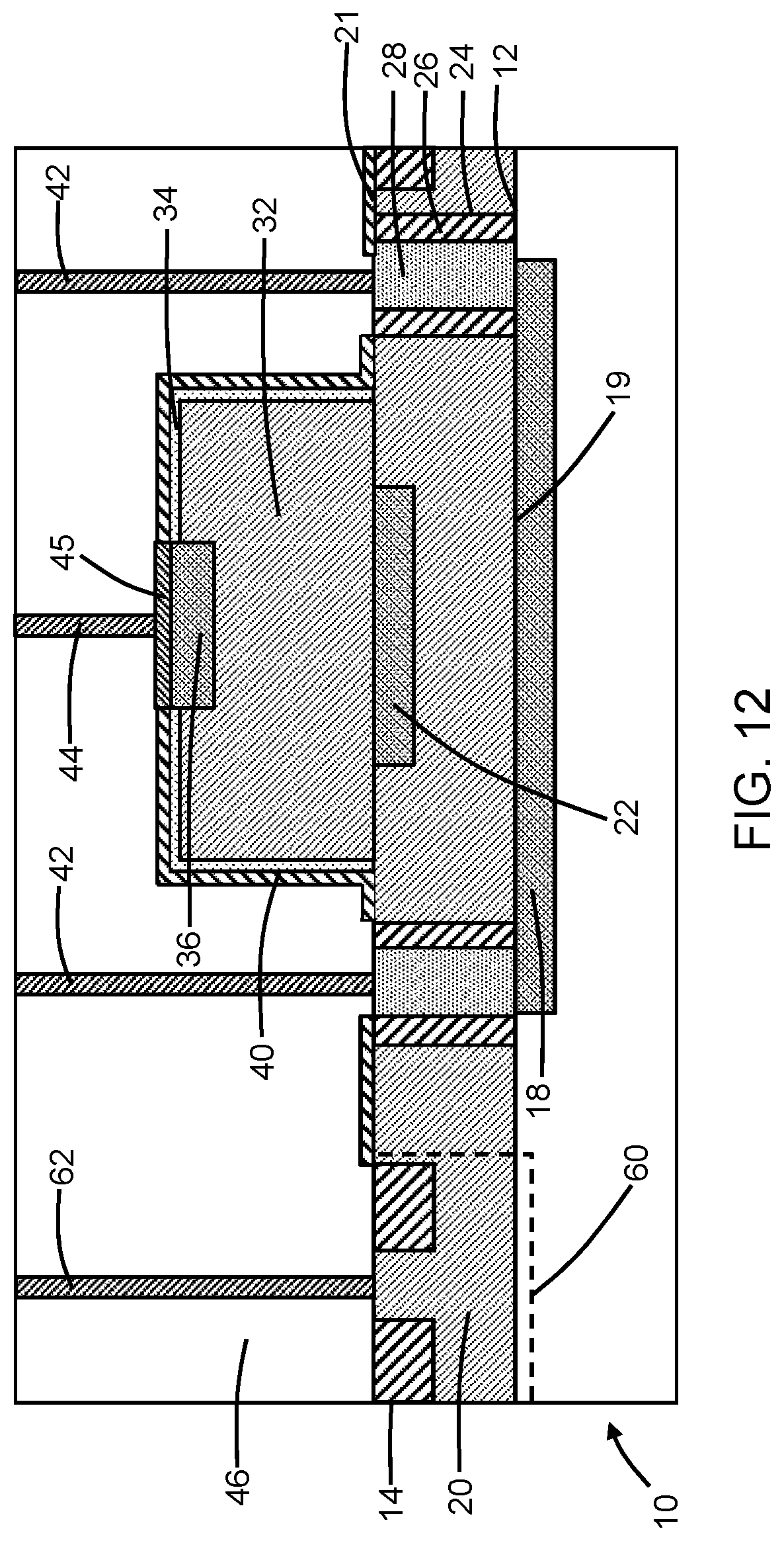 Patent US11784196 Figure 8 – Trenchless single-photon avalanche diodes