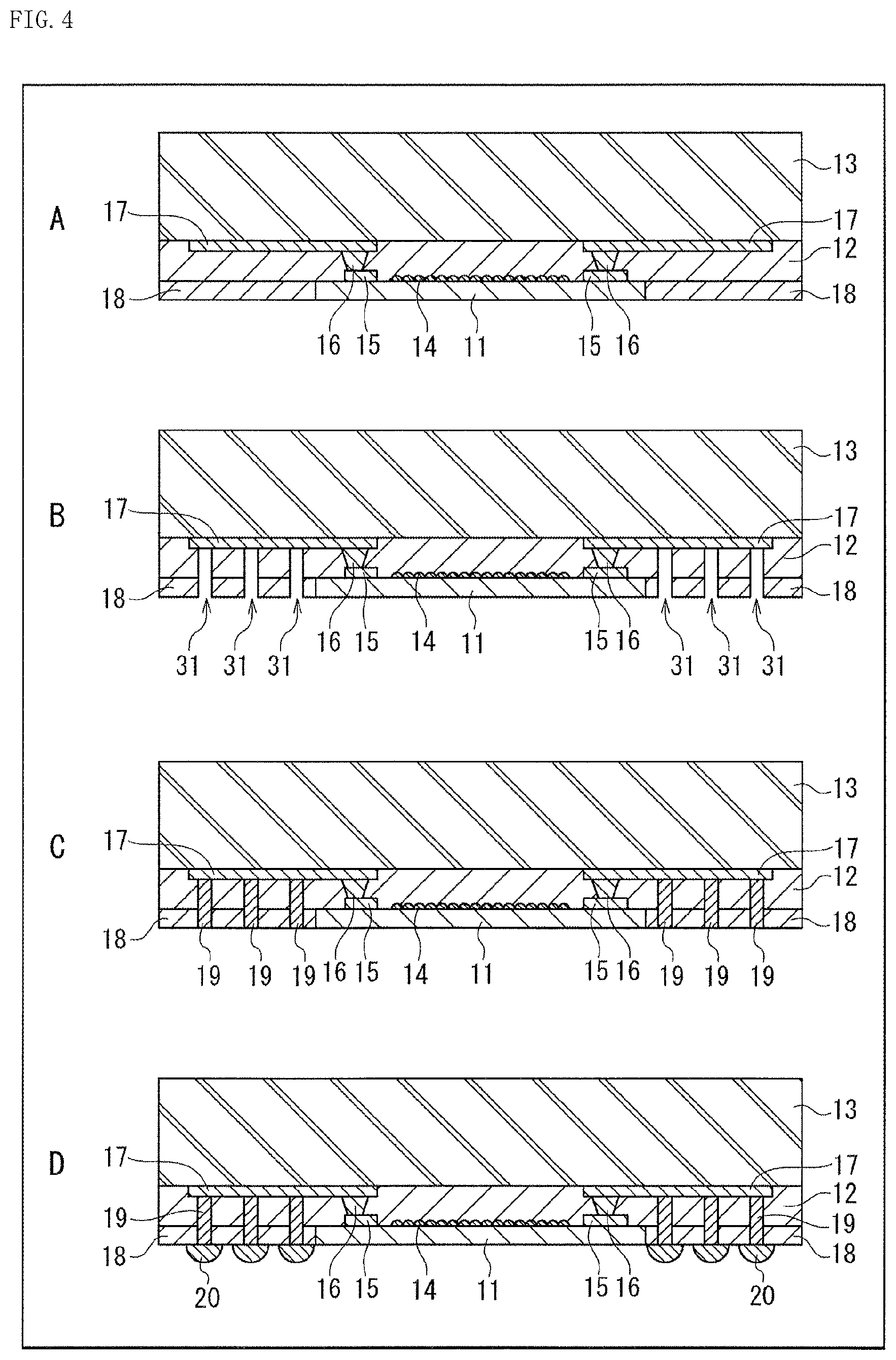 Patent US11784197 Figure 4 – Solid-state imaging unit, method of producing the same, and electronic apparatus