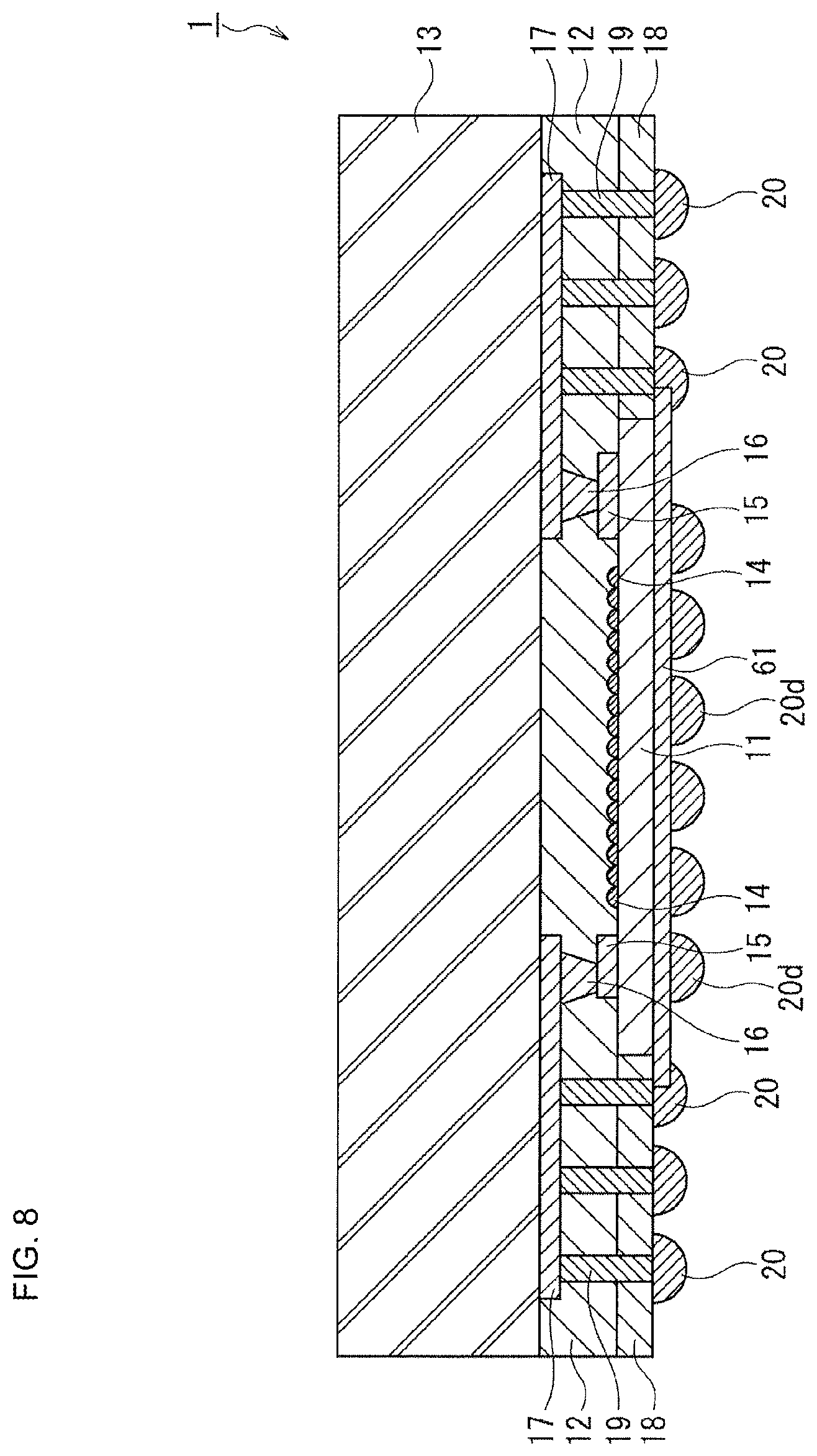 Patent US11784197 Figure 8 – Solid-state imaging unit, method of producing the same, and electronic apparatus