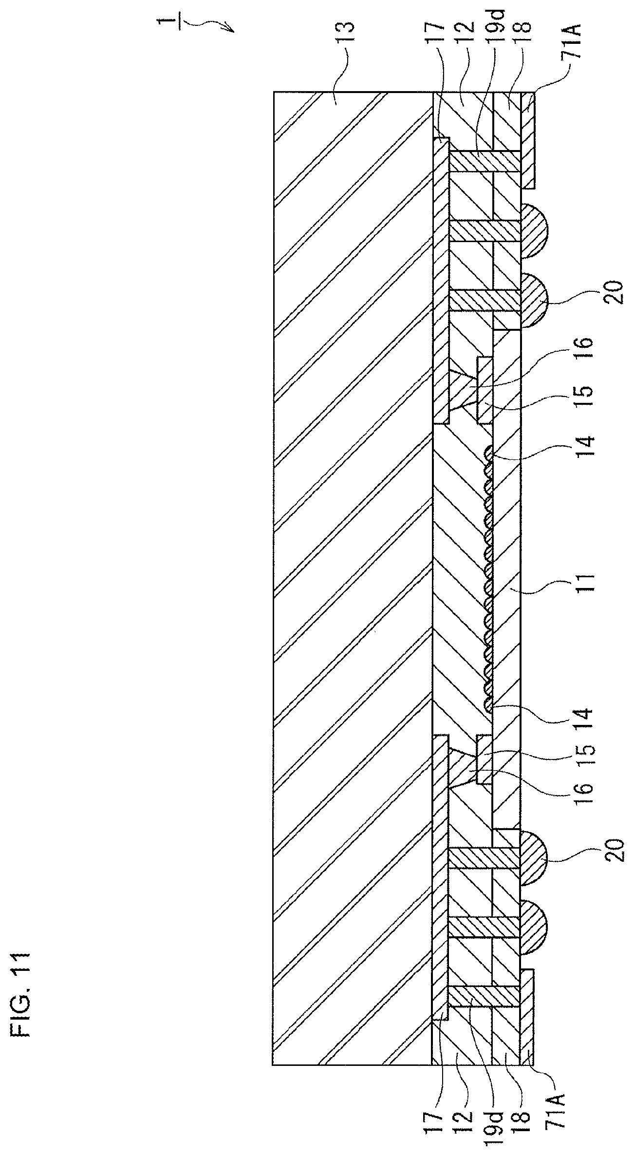 Patent US11784197 Figure 11 – Solid-state imaging unit, method of producing the same, and electronic apparatus