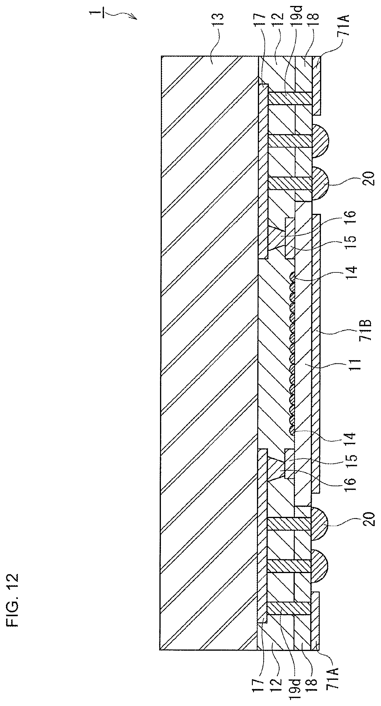 Patent US11784197 Figure 12 – Solid-state imaging unit, method of producing the same, and electronic apparatus