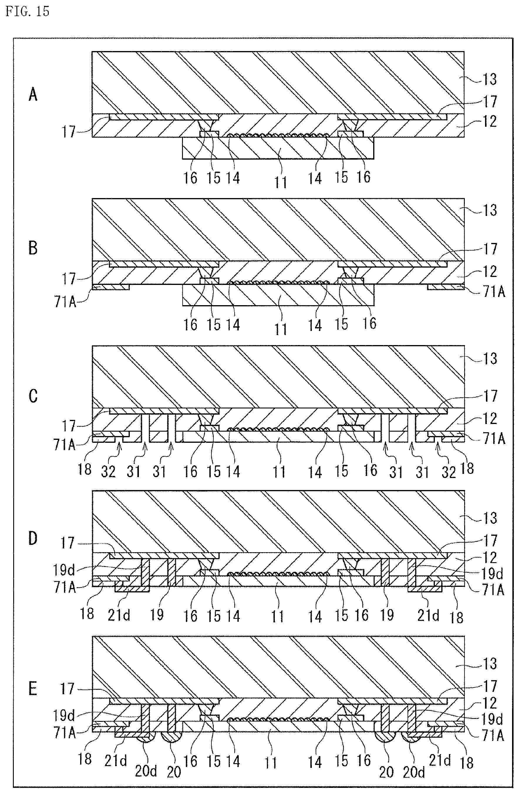 Patent US11784197 Figure 15 – Solid-state imaging unit, method of producing the same, and electronic apparatus