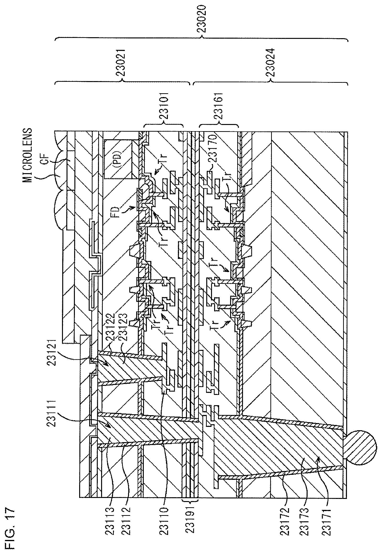 Patent US11784197 Figure 17 – Solid-state imaging unit, method of producing the same, and electronic apparatus